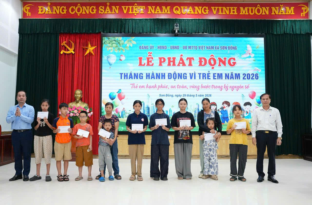 Xã Sơn Đồng lan tỏa thông điệp bảo vệ trẻ em, xây dựng môi trường an toàn trong kỷ nguyên số