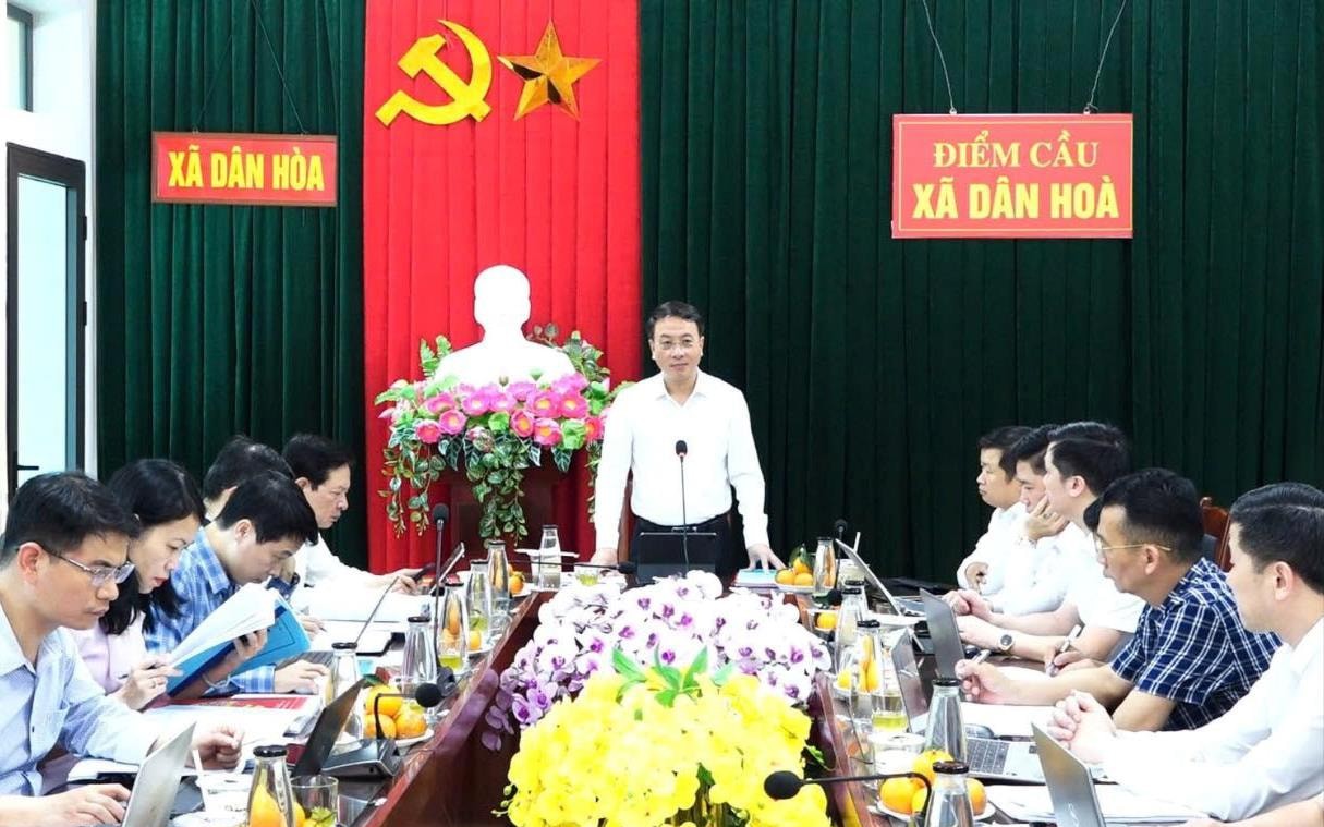 Đoàn kiểm tra Thành ủy đánh giá kết quả triển khai nghị quyết tại xã Dân Hòa, định hướng nhiều nhiệm vụ trọng tâm