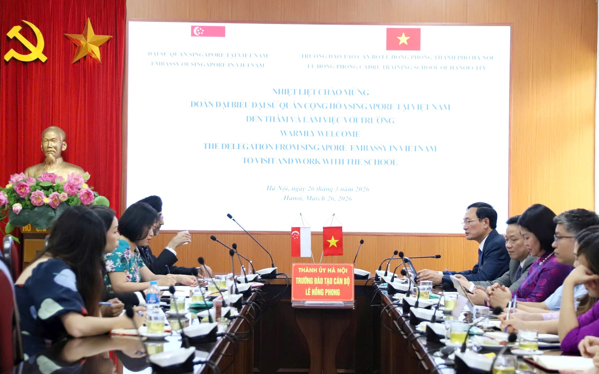 Trường Đào tạo cán bộ Lê Hồng Phong mở rộng hợp tác với Singapore, nâng cao chất lượng đào tạo cán bộ
