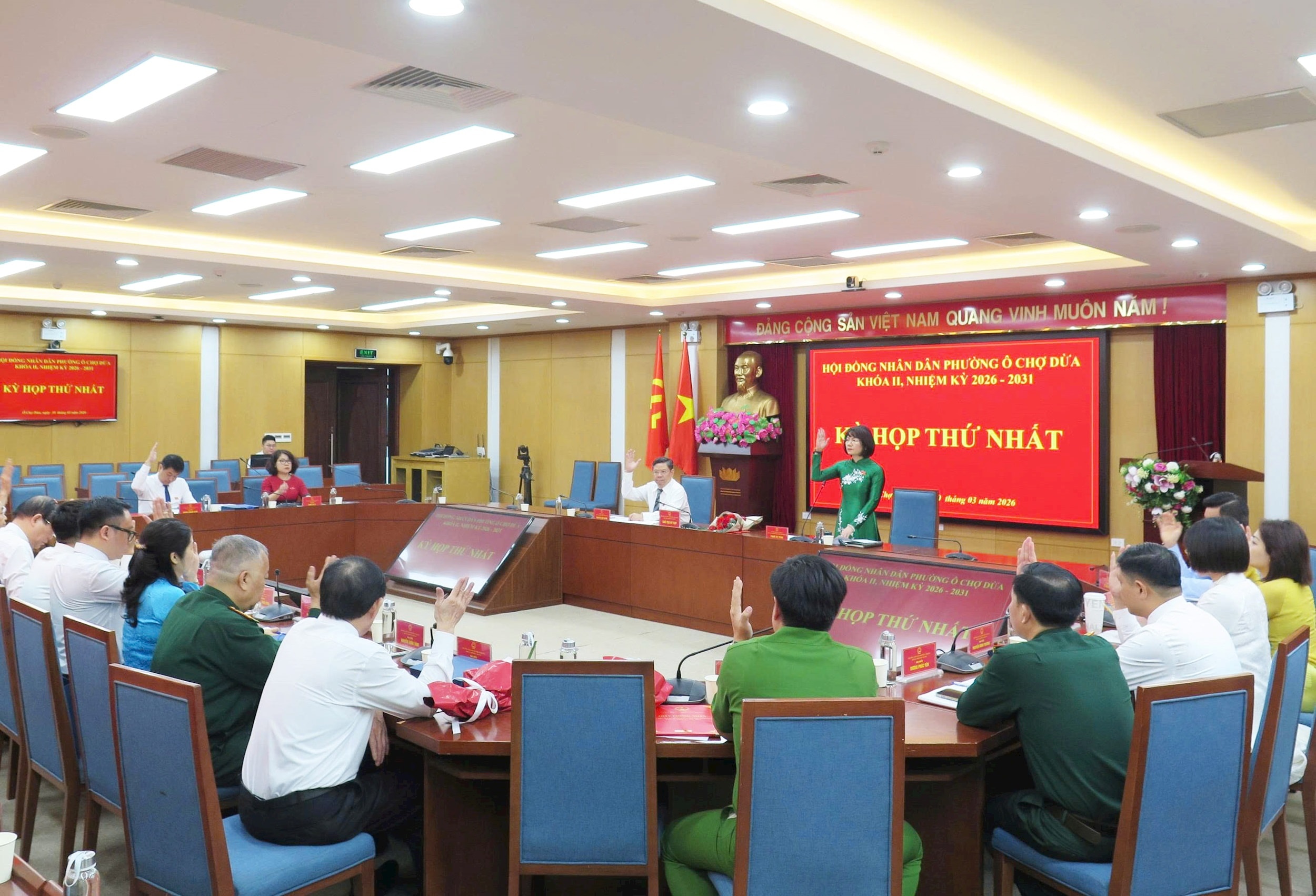 Ô Chợ Dừa kiện toàn bộ máy lãnh đạo nhiệm kỳ 2026-2031, tạo nền tảng nâng cao hiệu quả hoạt động chính quyền
