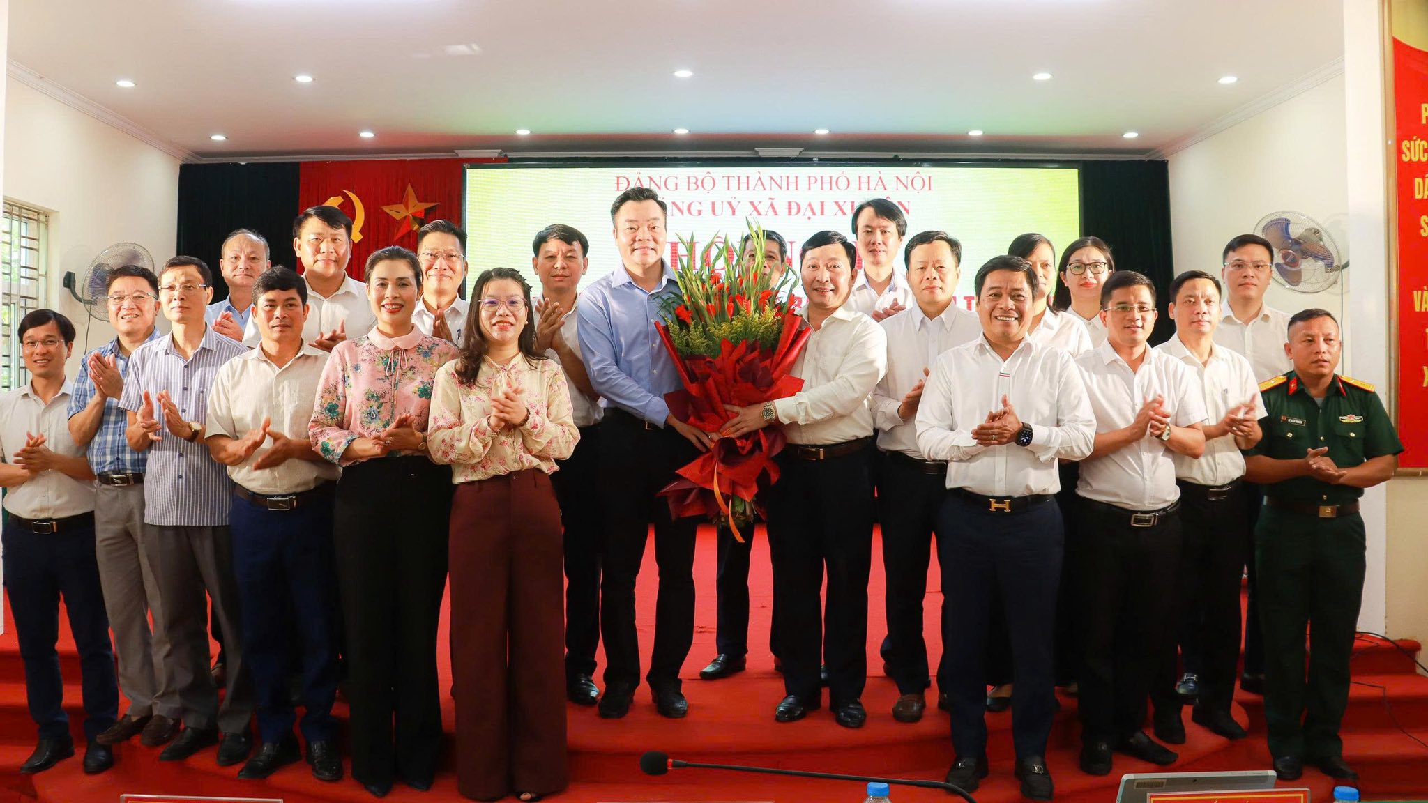 Xã Đại Xuyên công bố quyết định về công tác cán bộ, quyết tâm thực hiện các mục tiêu phát triển trong giai đoạn mới