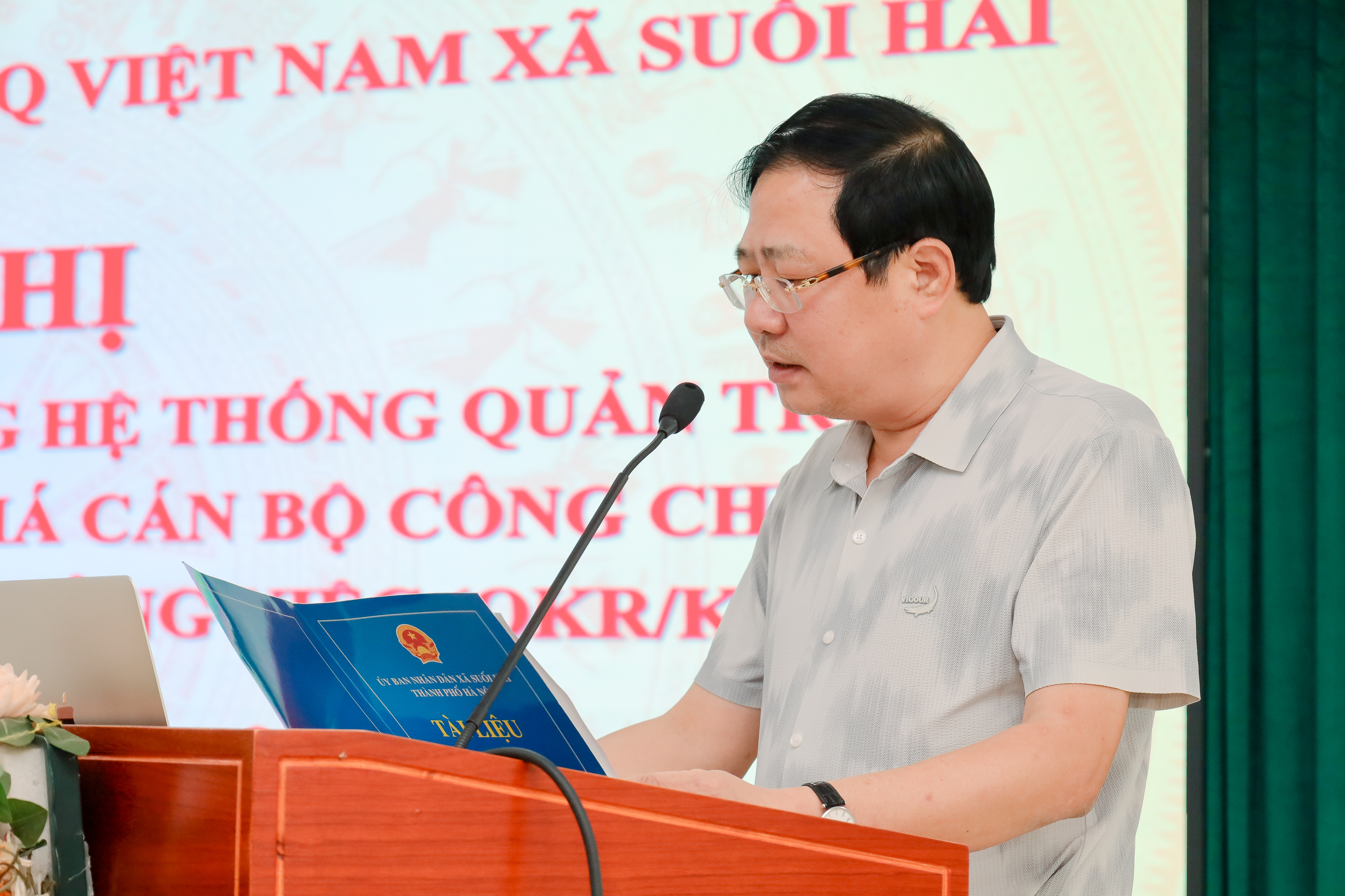 Xã Suối Hai đẩy mạnh chuyển đổi số trong quản trị công vụ, tập huấn vận hành hệ thống đánh giá cán bộ theo OKR/KPI