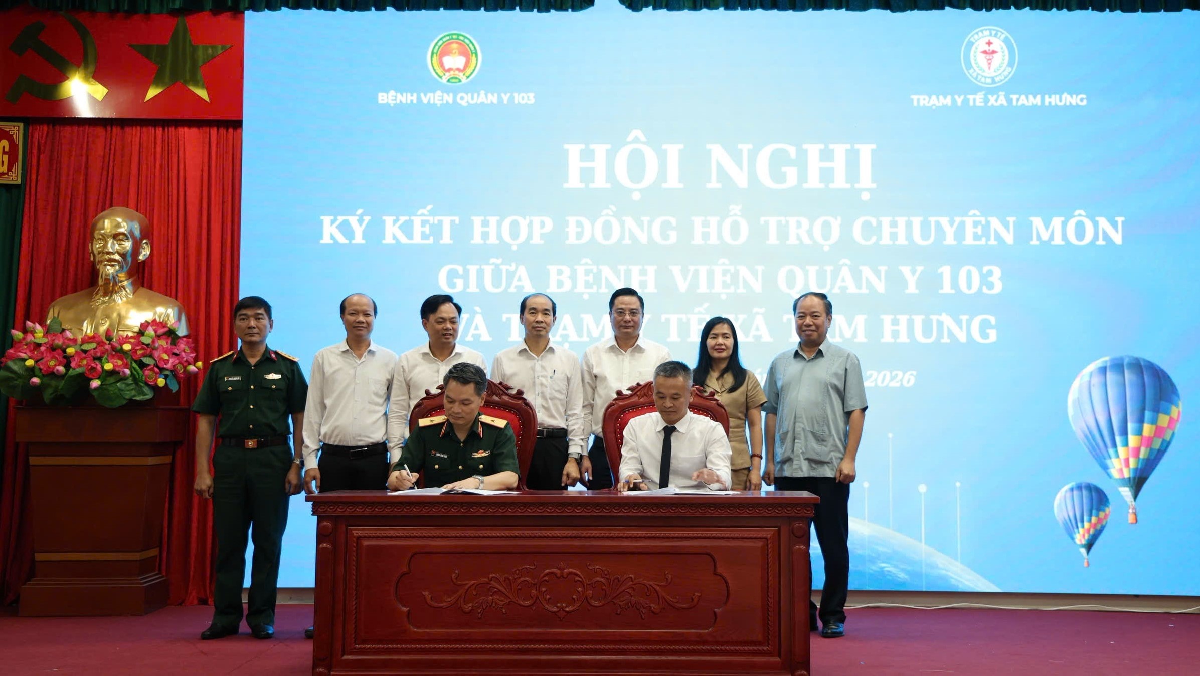 Xã Tam Hưng tăng cường năng lực y tế cơ sở thông qua hợp tác với Bệnh viện Quân y 103