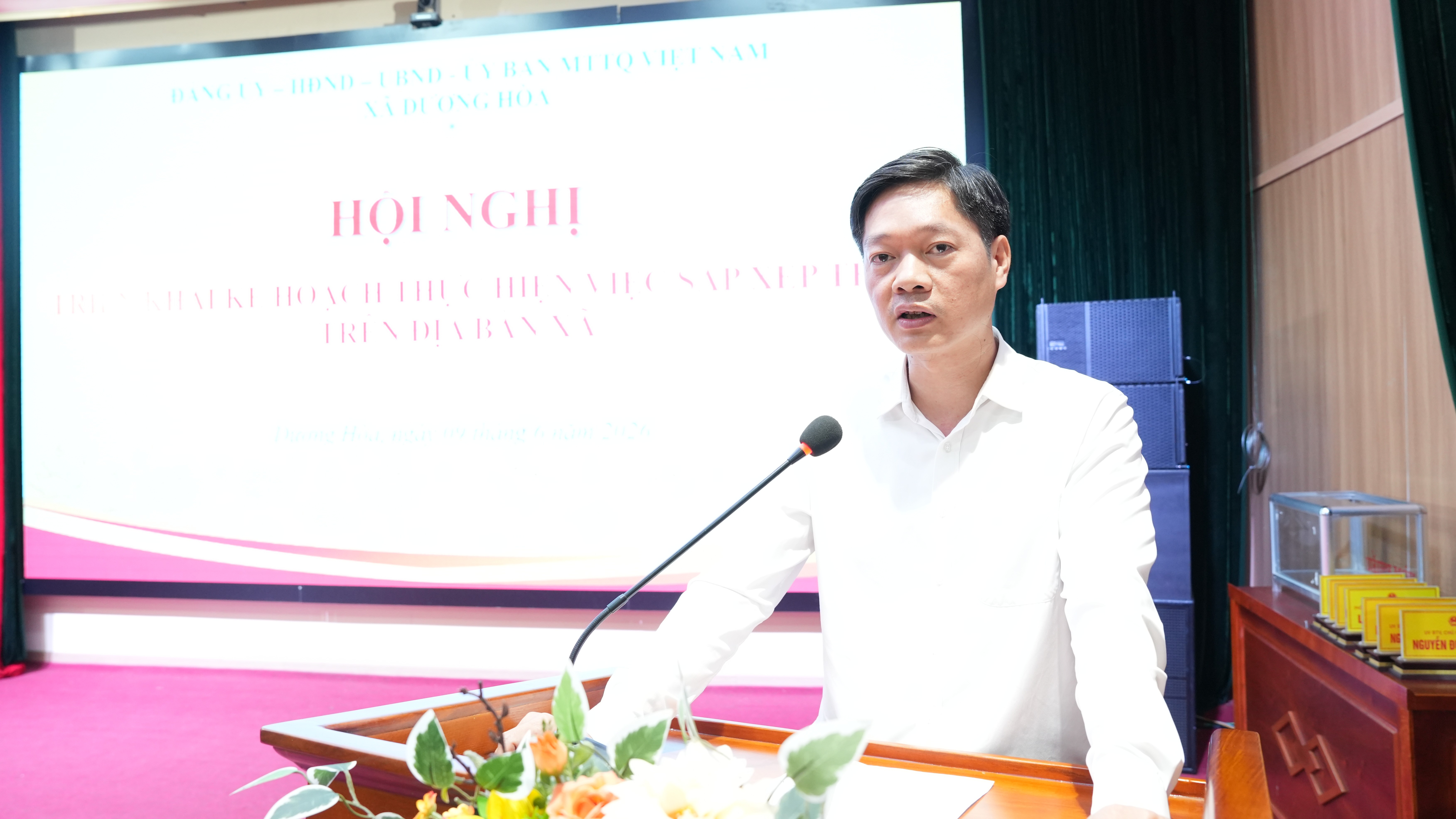 Xã Dương Hòa triển khai phương án sắp xếp thôn và kiện toàn chi bộ, tinh gọn tổ chức ở cơ sở