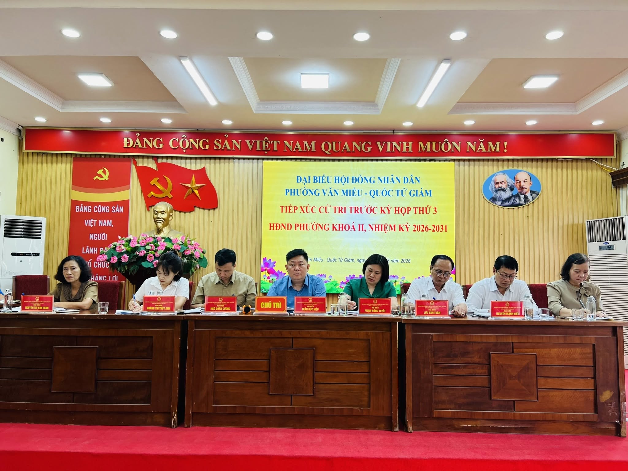 Phường Văn Miếu - Quốc Tử Giám lắng nghe ý kiến cử tri trước Kỳ họp thứ 3 HĐND phường khóa II