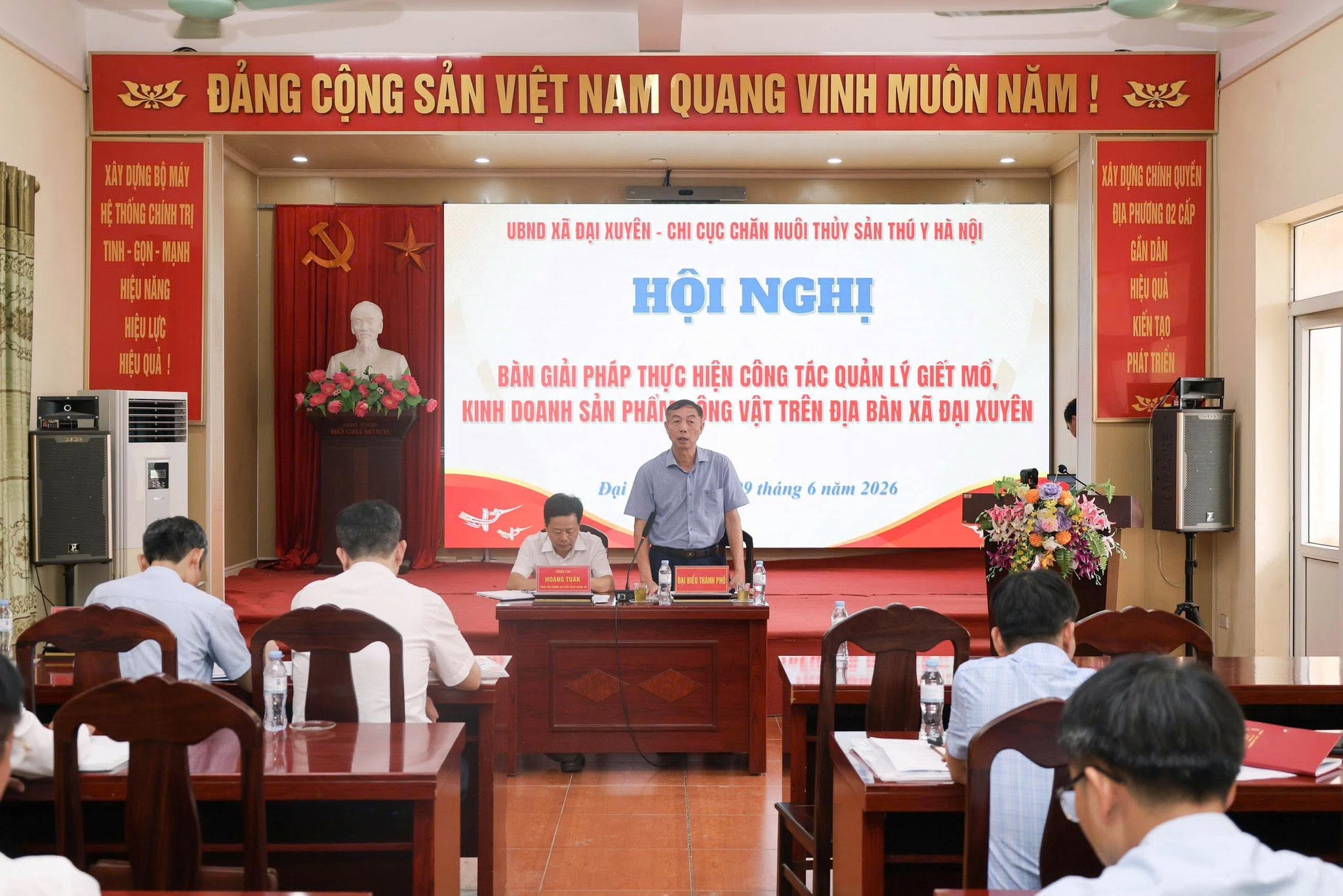 Siết chặt quản lý hoạt động giết mổ, xã Đại Xuyên bảo đảm an toàn thực phẩm và môi trường