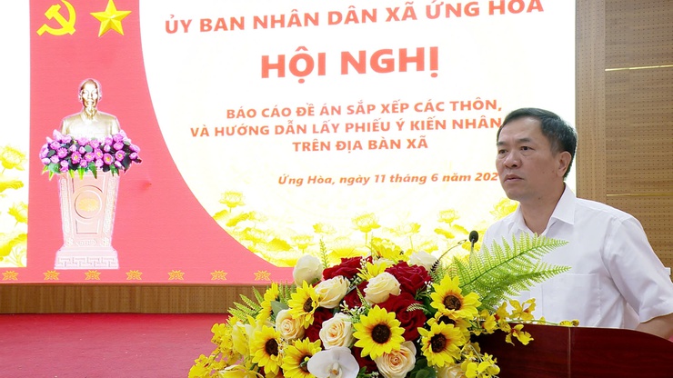 Xã Ứng Hòa hoàn thiện phương án sắp xếp thôn, hướng tới nâng cao hiệu quả quản lý cơ sở