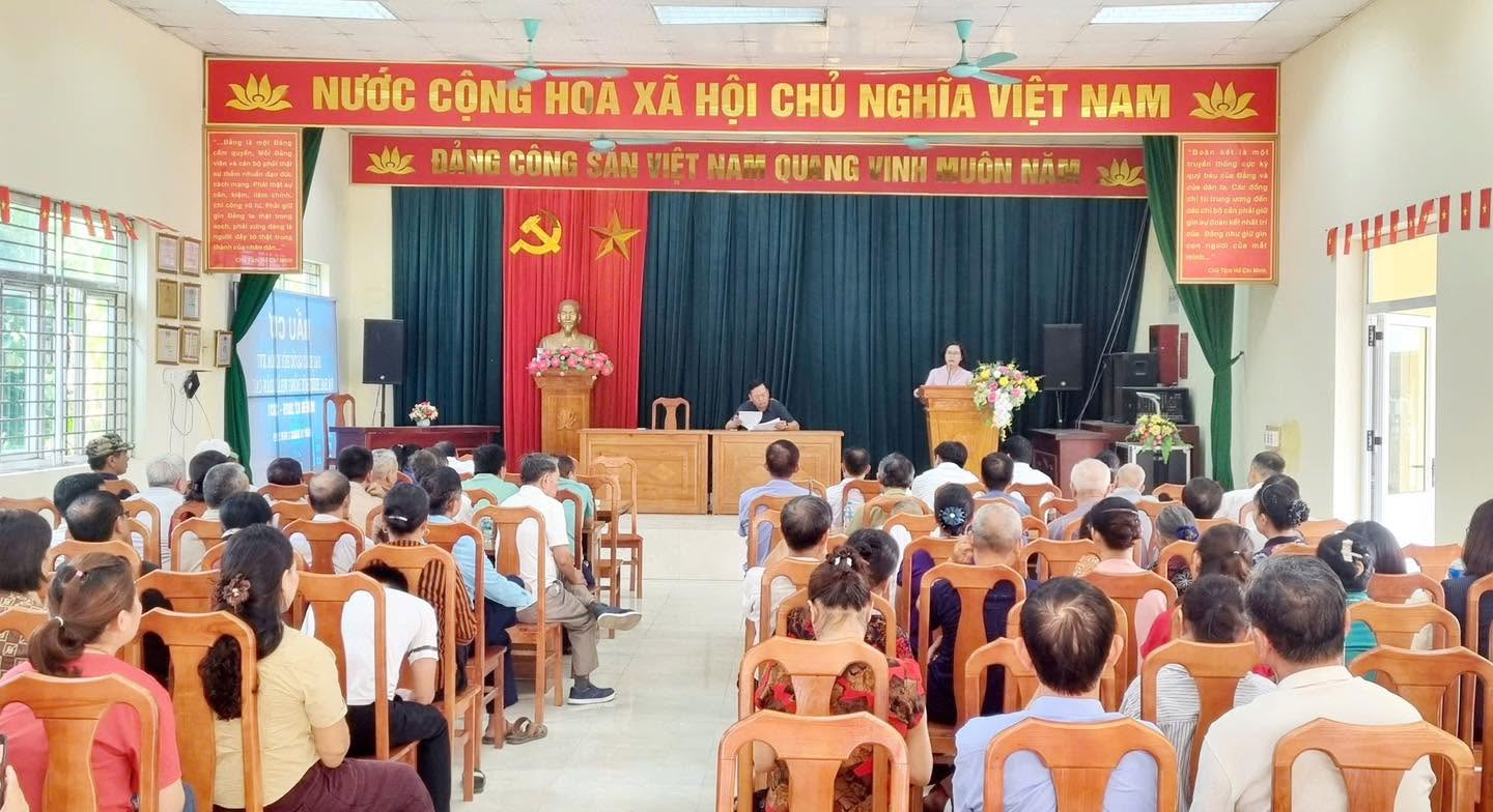 Xã Quang Minh tạo đồng thuận cao trong lấy ý kiến nhân dân về sắp xếp thôn