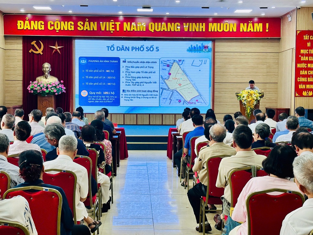 Phường Phương Liệt khẩn trương hoàn thiện phương án sắp xếp tổ dân phố theo hướng tinh gọn, hiệu quả
