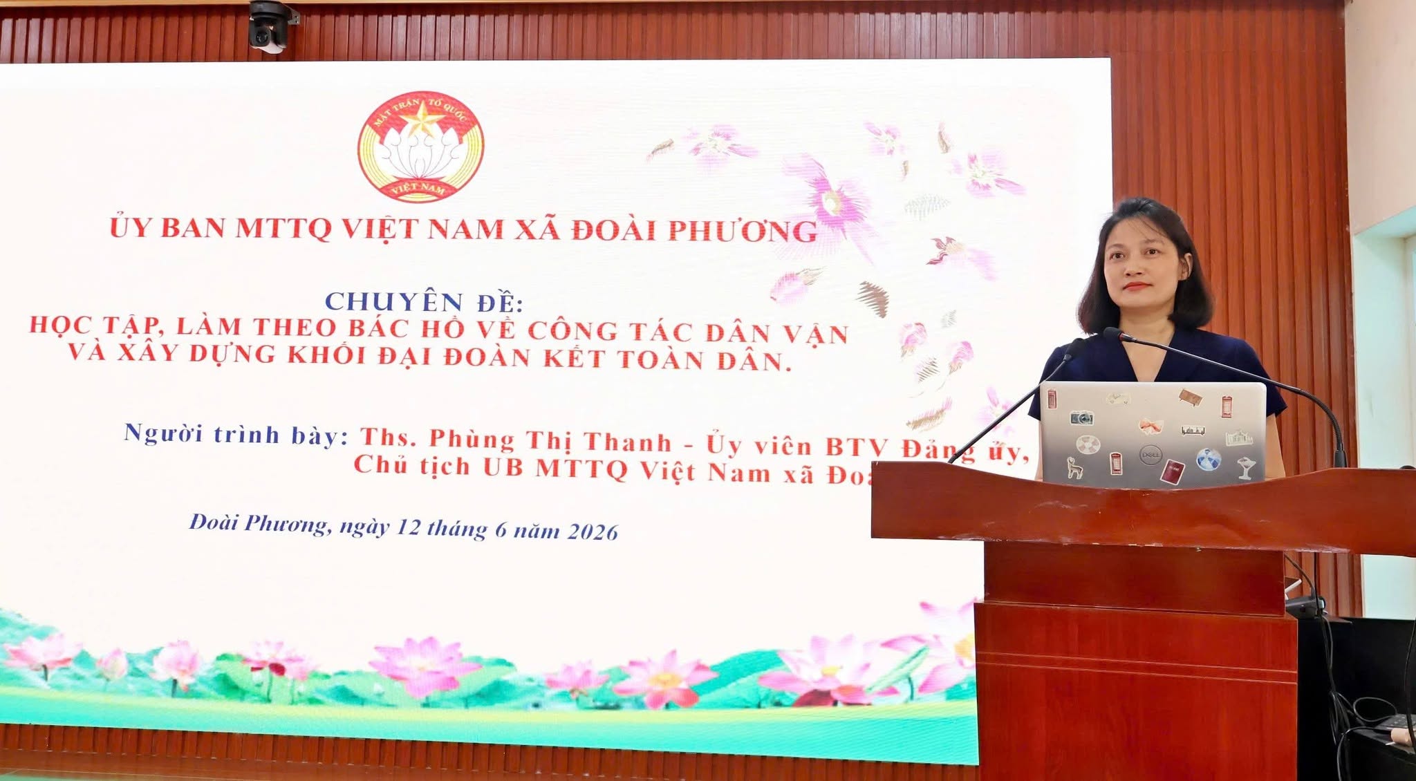 Xã Đoài Phương đẩy mạnh học tập và làm theo Bác, phát huy sức mạnh khối đại đoàn kết toàn dân tộc