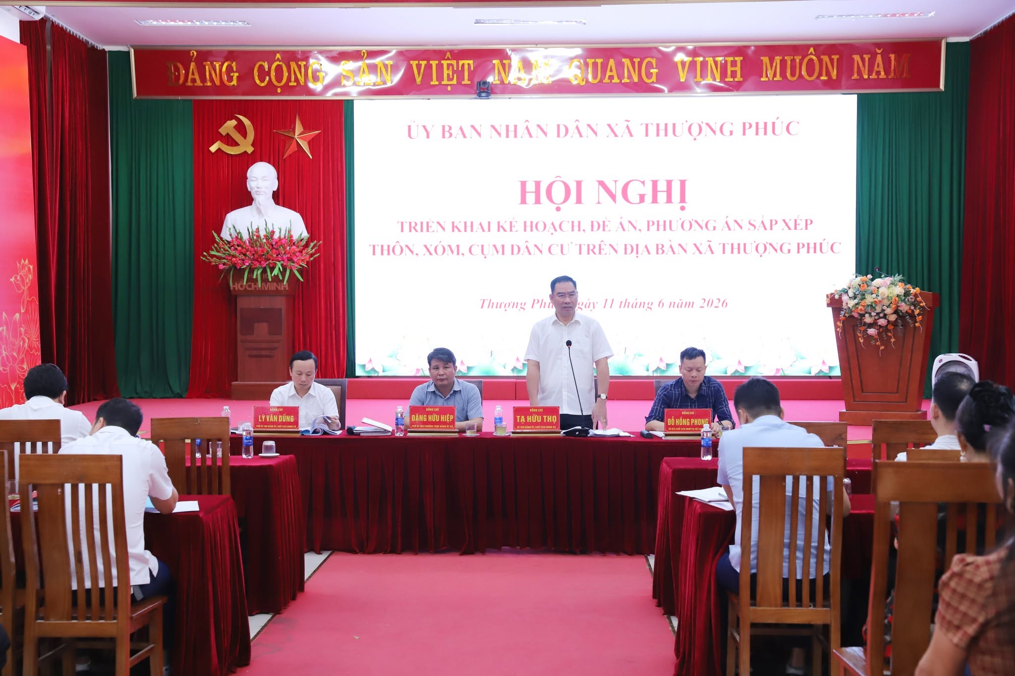 Xã Thượng Phúc triển khai phương án sắp xếp thôn, xóm, cụm dân cư theo mô hình chính quyền địa phương hai cấp