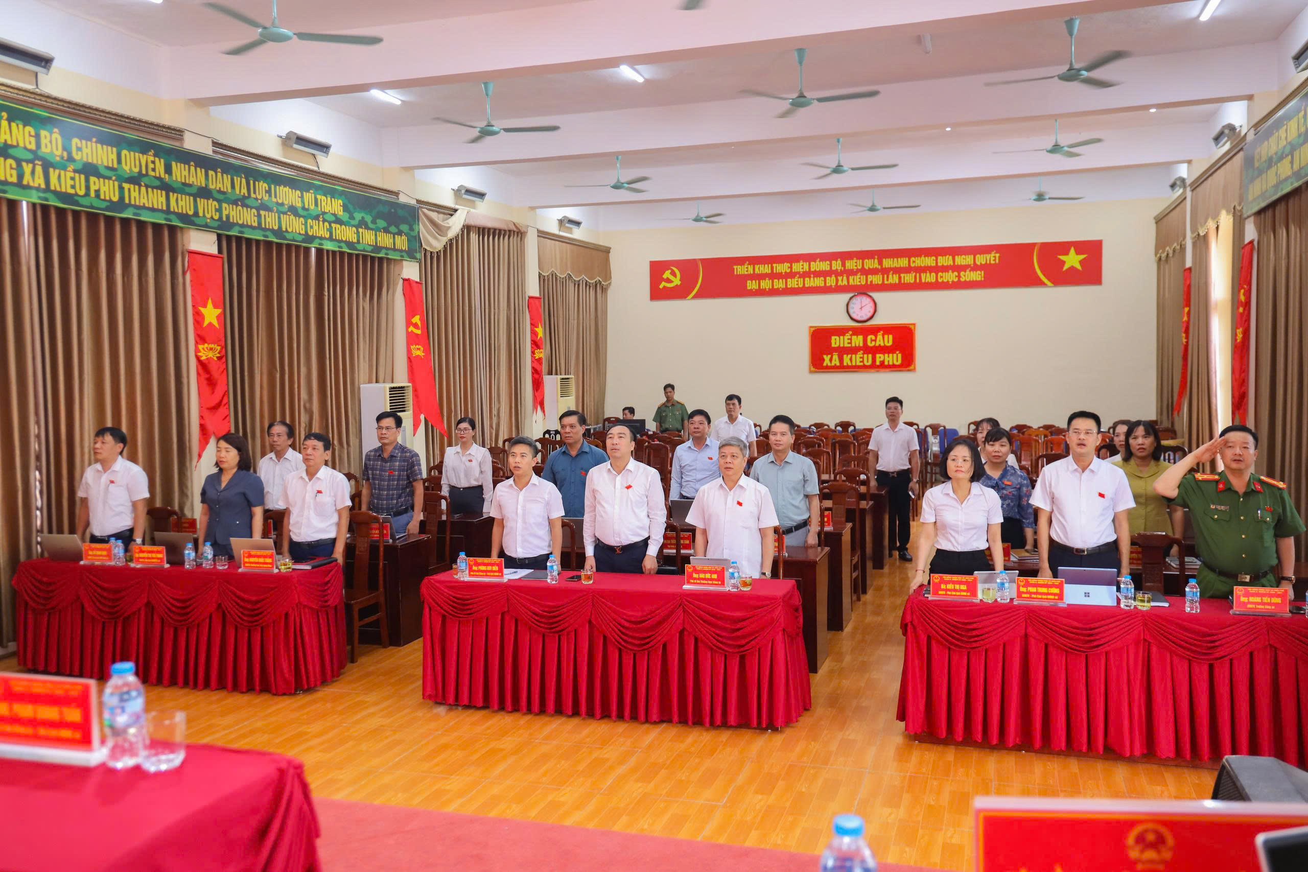 HĐND xã Kiều Phú thông qua nghị quyết xây dựng lực lượng dân quân thường trực giai đoạn 2026-2028