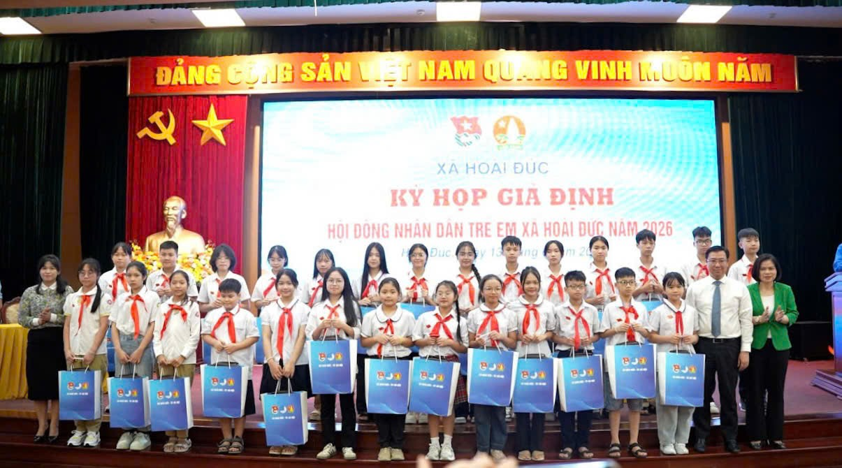 Xã Hoài Đức tổ chức kỳ họp HĐND trẻ em, lắng nghe tiếng nói từ thế hệ tương lai
