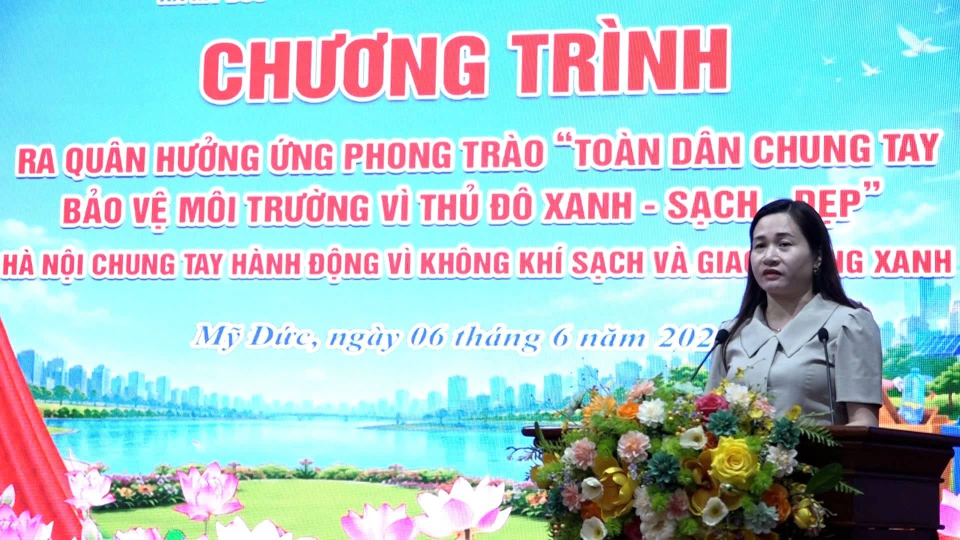 Xã Mỹ Đức đồng loạt ra quân vì môi trường xanh, sạch, đẹp