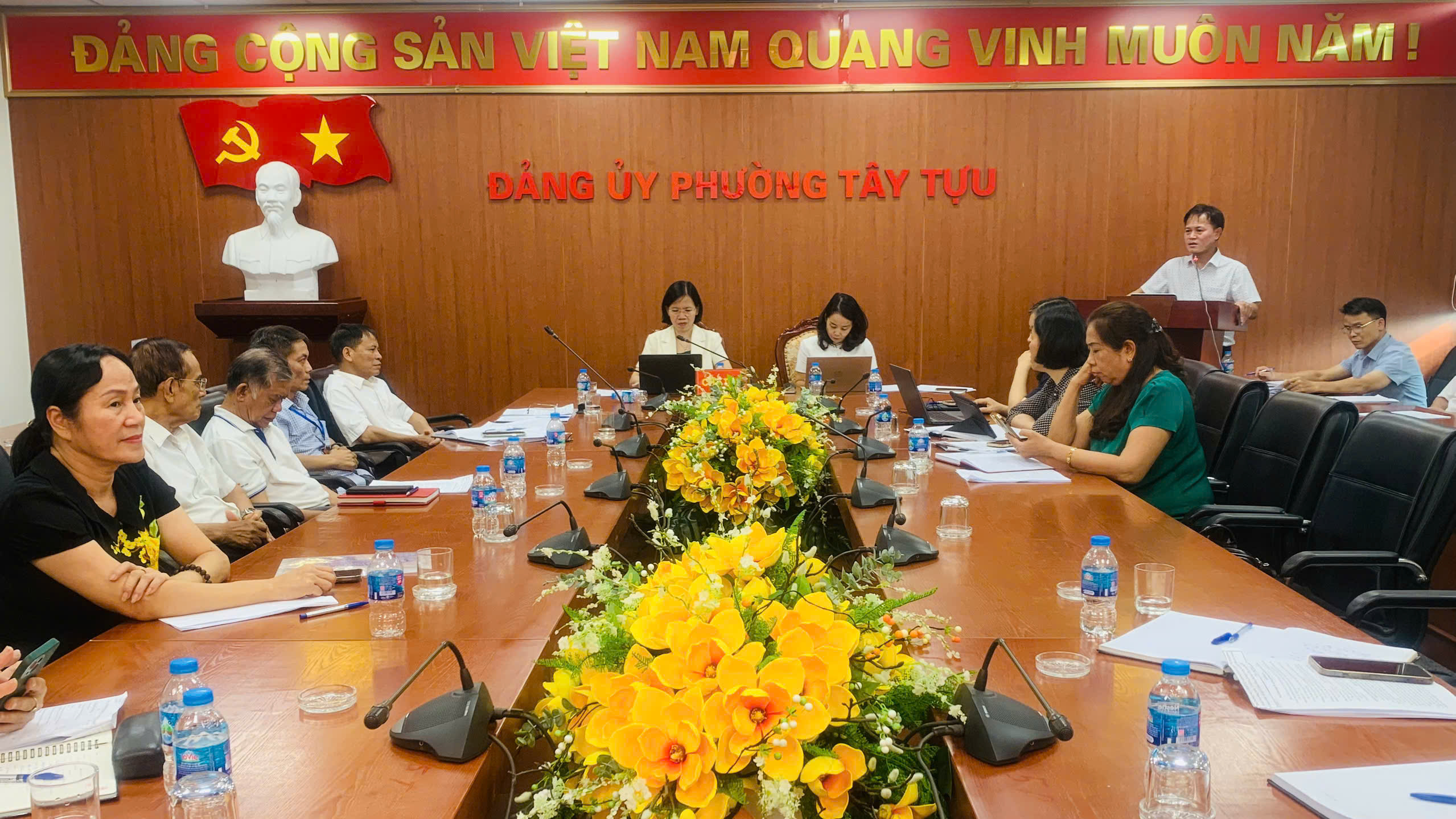 Ủy ban MTTQ Việt Nam phường Tây Tựu phản biện kế hoạch phát triển kinh tế - xã hội giai đoạn 2026-2030
