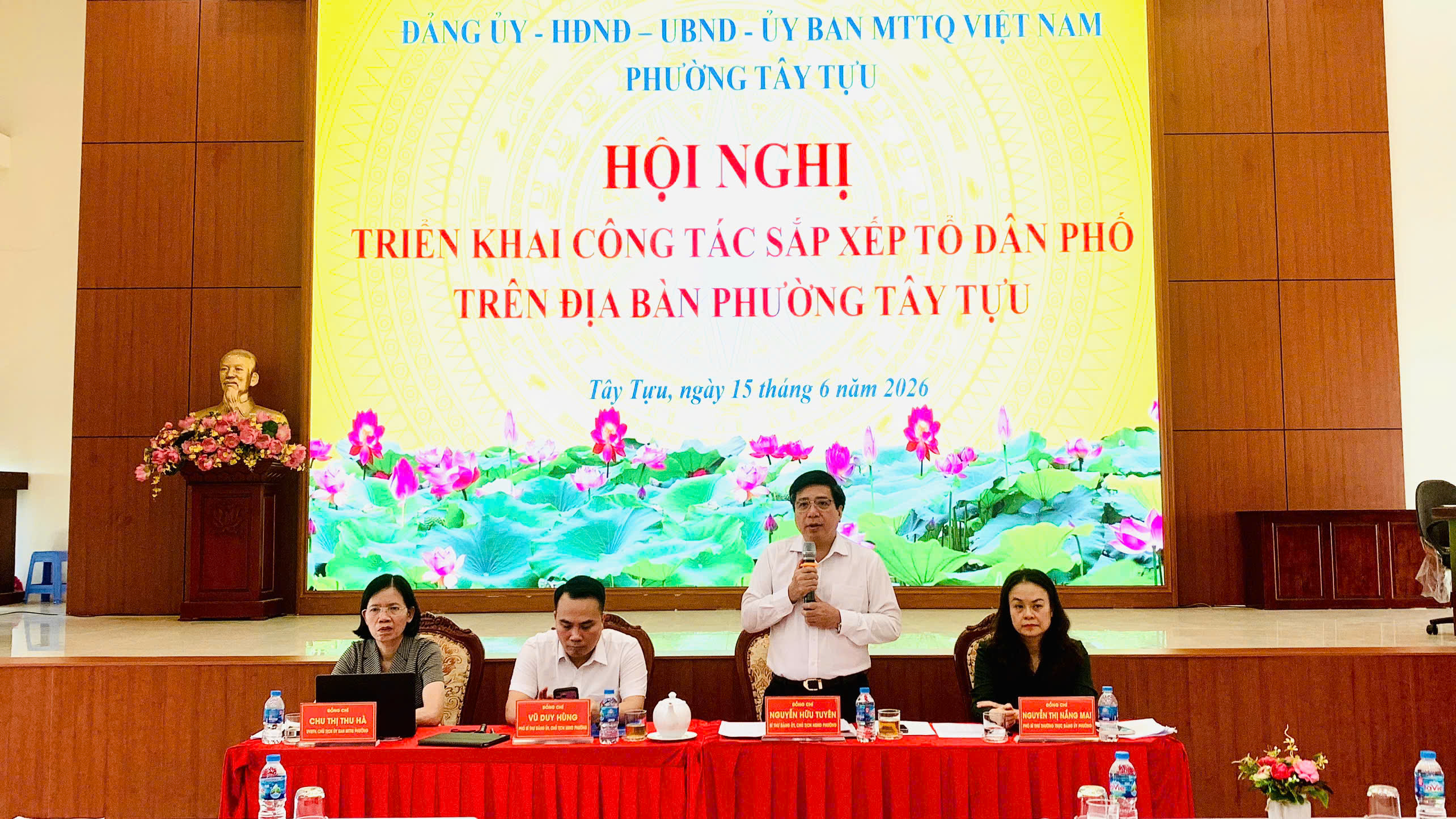 Đảng ủy phường Tây Tựu triển khai nhiệm vụ sắp xếp tổ dân phố, tạo đồng thuận trong cộng đồng dân cư
