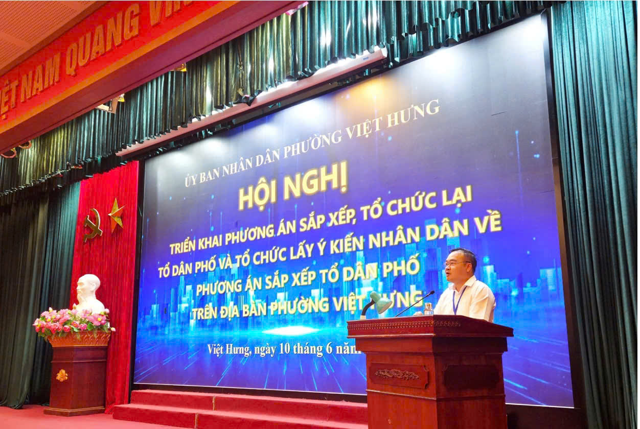 Phường Việt Hưng phát huy quyền làm chủ của nhân dân trong sắp xếp, tổ chức lại tổ dân phố