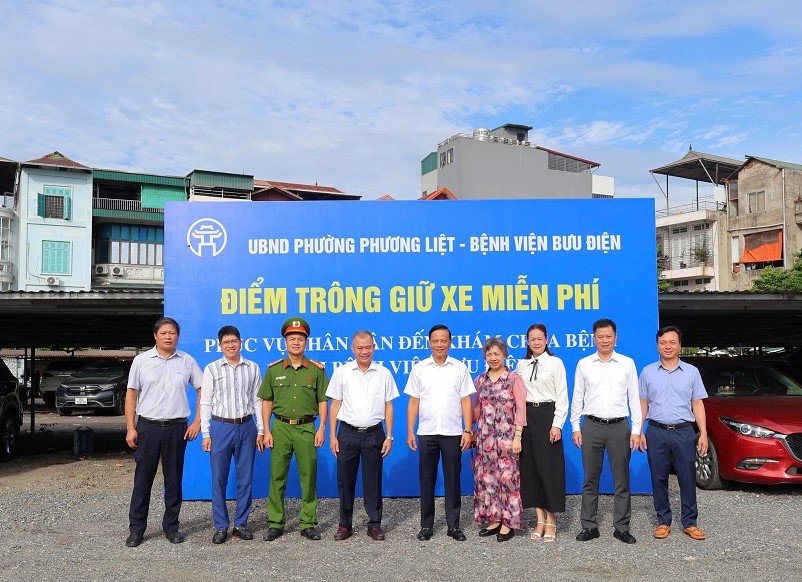 Phường Phương Liệt ra mắt điểm trông giữ xe miễn phí, góp phần tháo gỡ “điểm nghẽn” trật tự đô thị