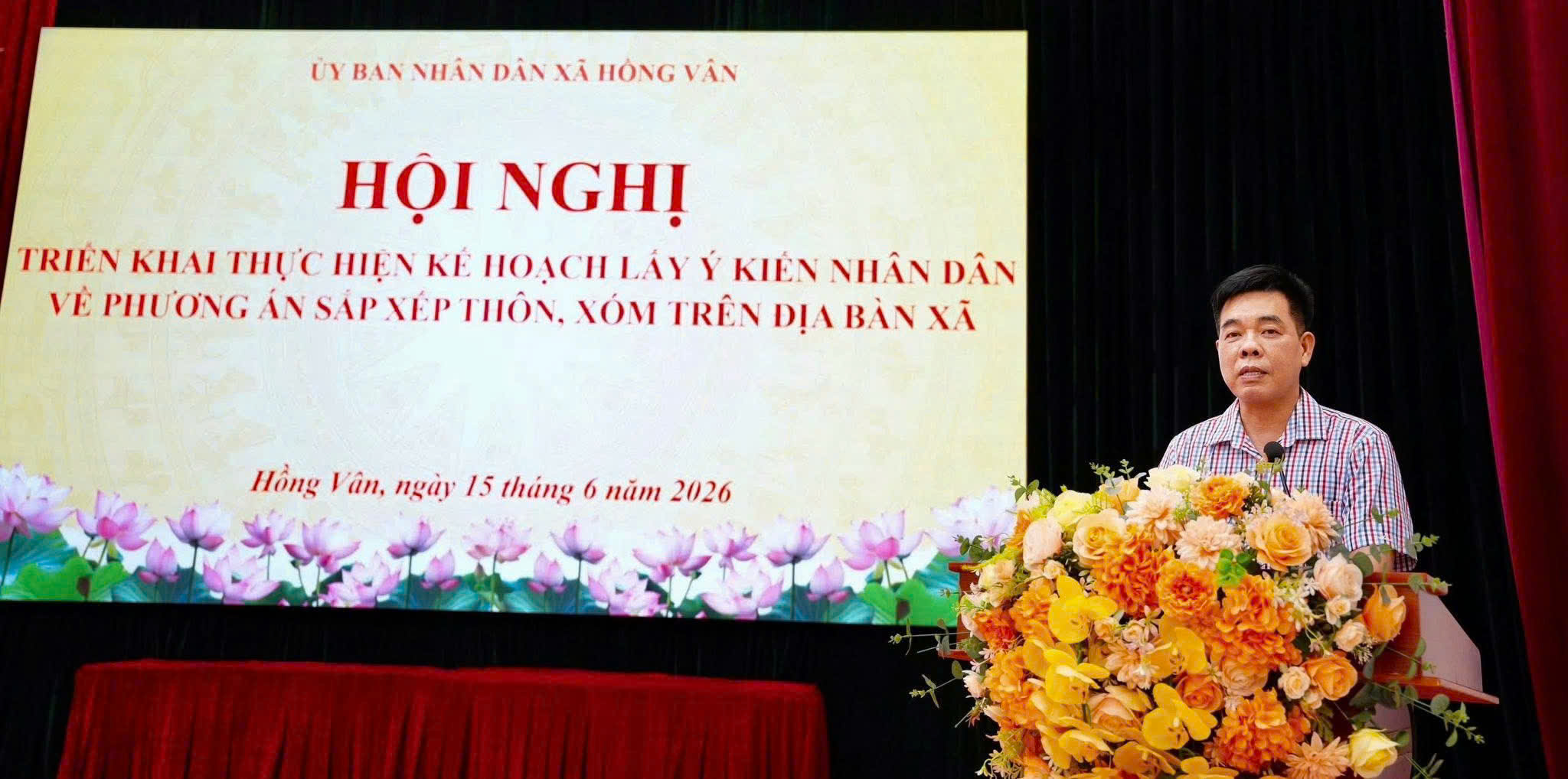 Phát huy dân chủ trong lấy ý kiến nhân dân về sắp xếp thôn tại xã Hồng Vân