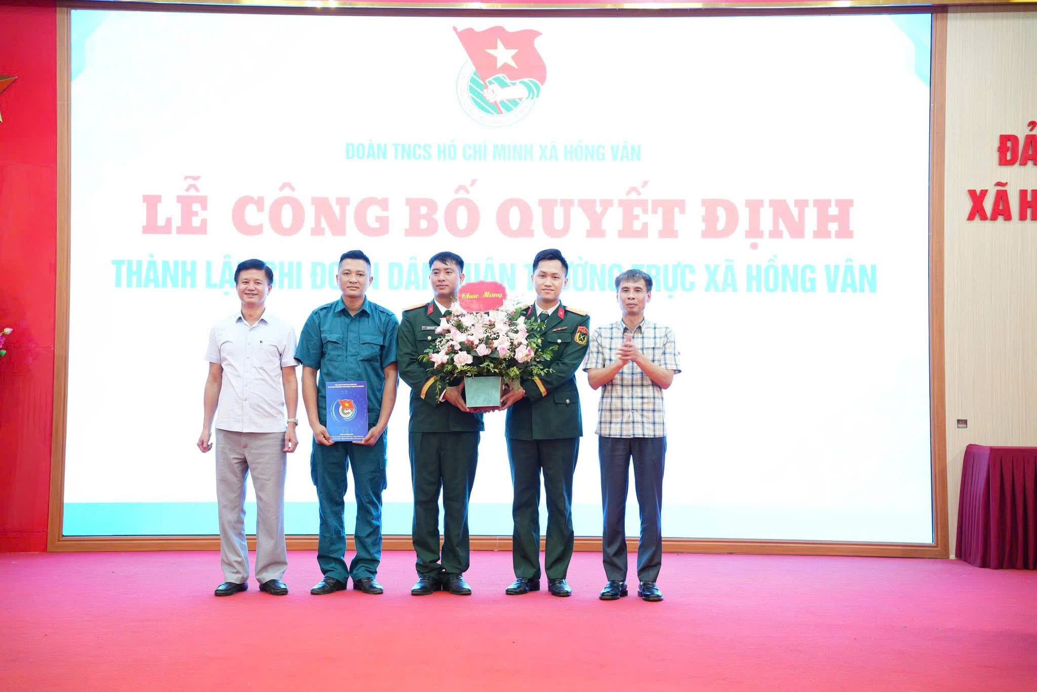 Thành lập chi đoàn dân quân thường trực xã Hồng Vân: Tăng cường sức trẻ trong thực hiện nhiệm vụ quốc phòng, an ninh