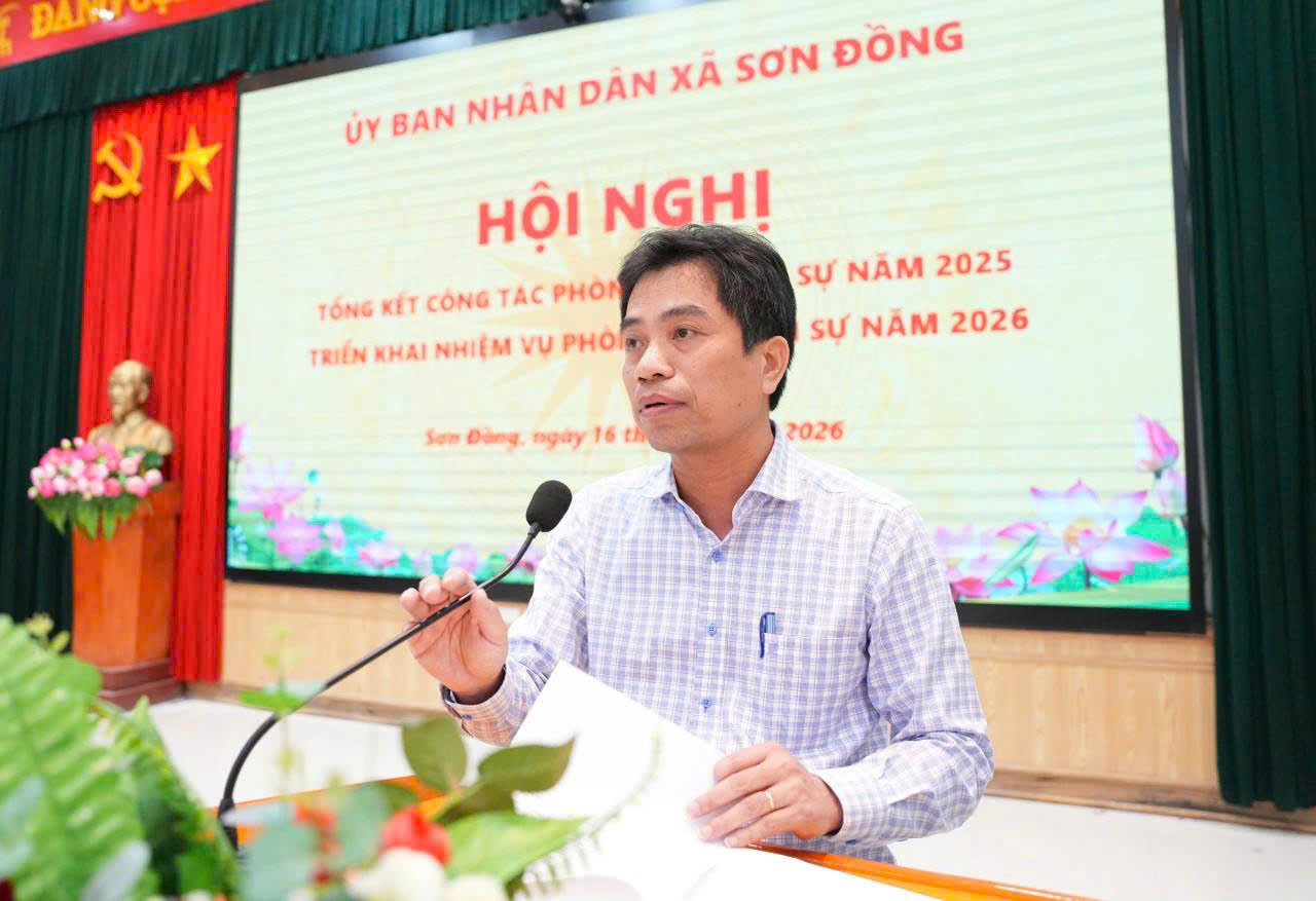Xã Sơn Đồng nâng cao năng lực phòng thủ dân sự, chủ động ứng phó thiên tai trong tình hình mới