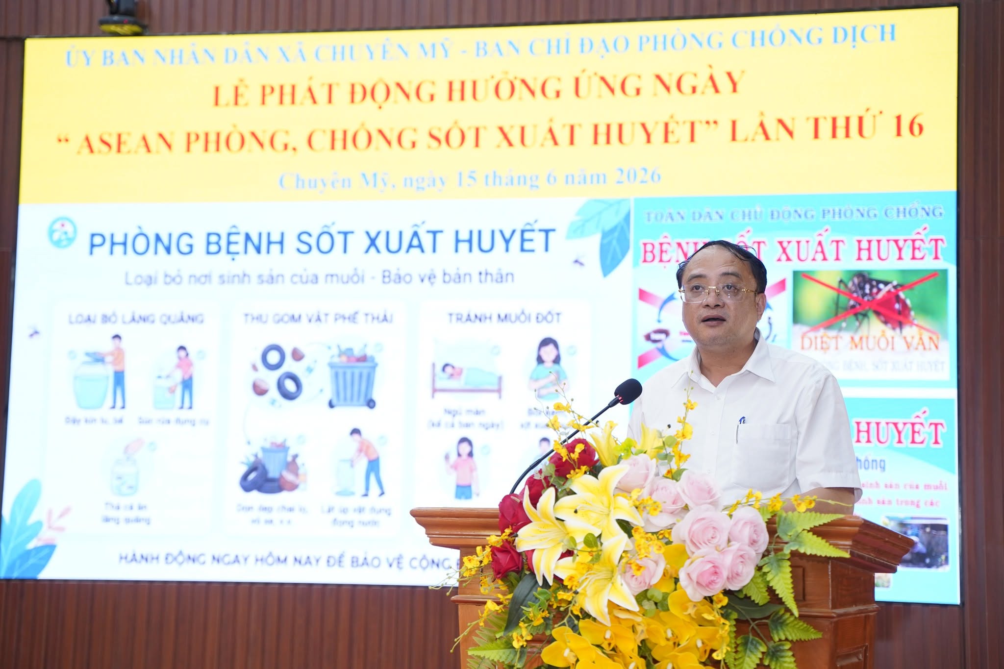 UBND xã Chuyên Mỹ phát động cao điểm phòng, chống sốt xuất huyết, chủ động bảo vệ sức khỏe cộng đồng
