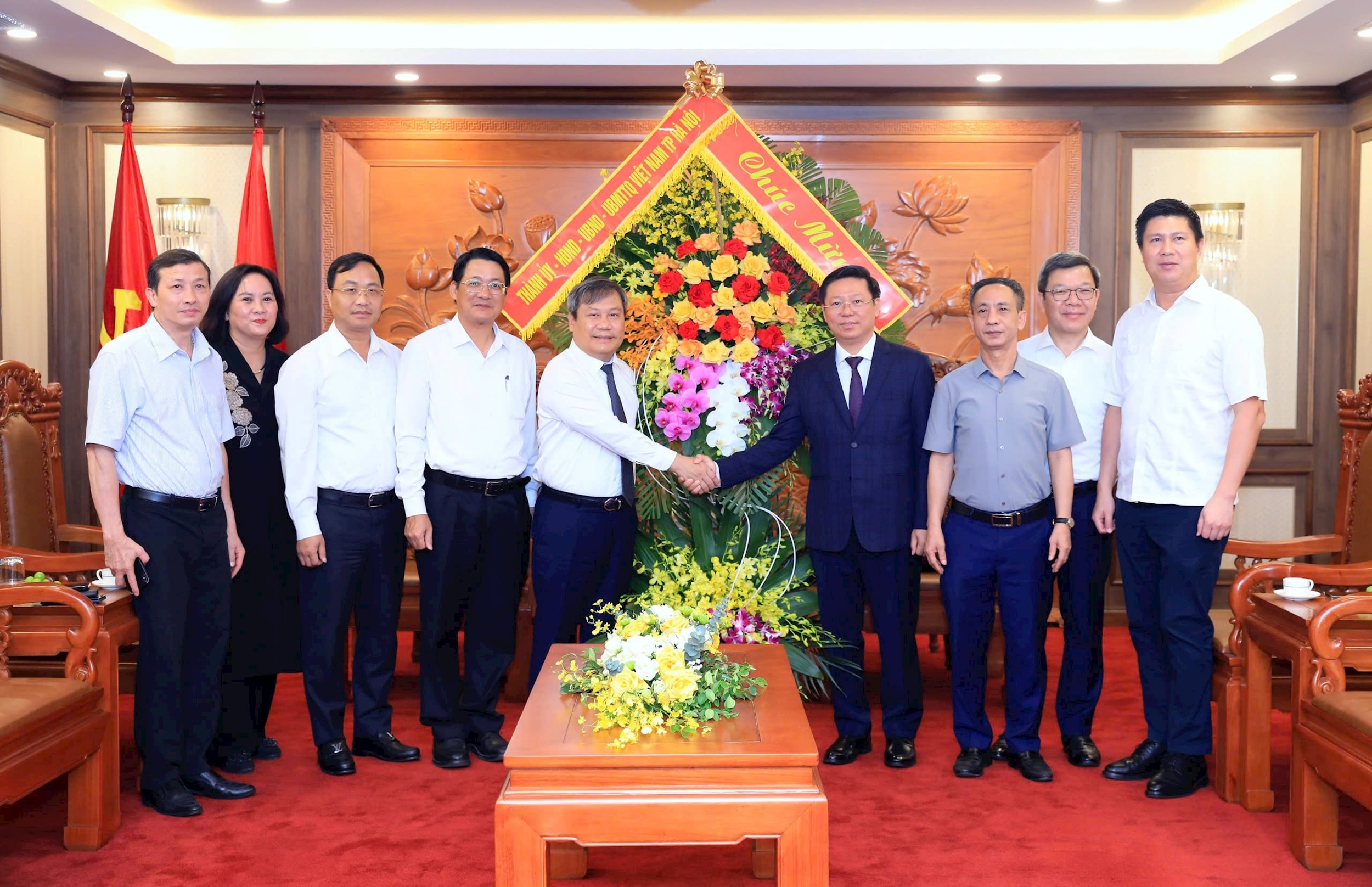 Chủ tịch UBND thành phố Hà Nội thăm, chúc mừng các cơ quan thông tấn, báo chí, ghi nhận những đóng góp vì sự phát triển của Thủ đô