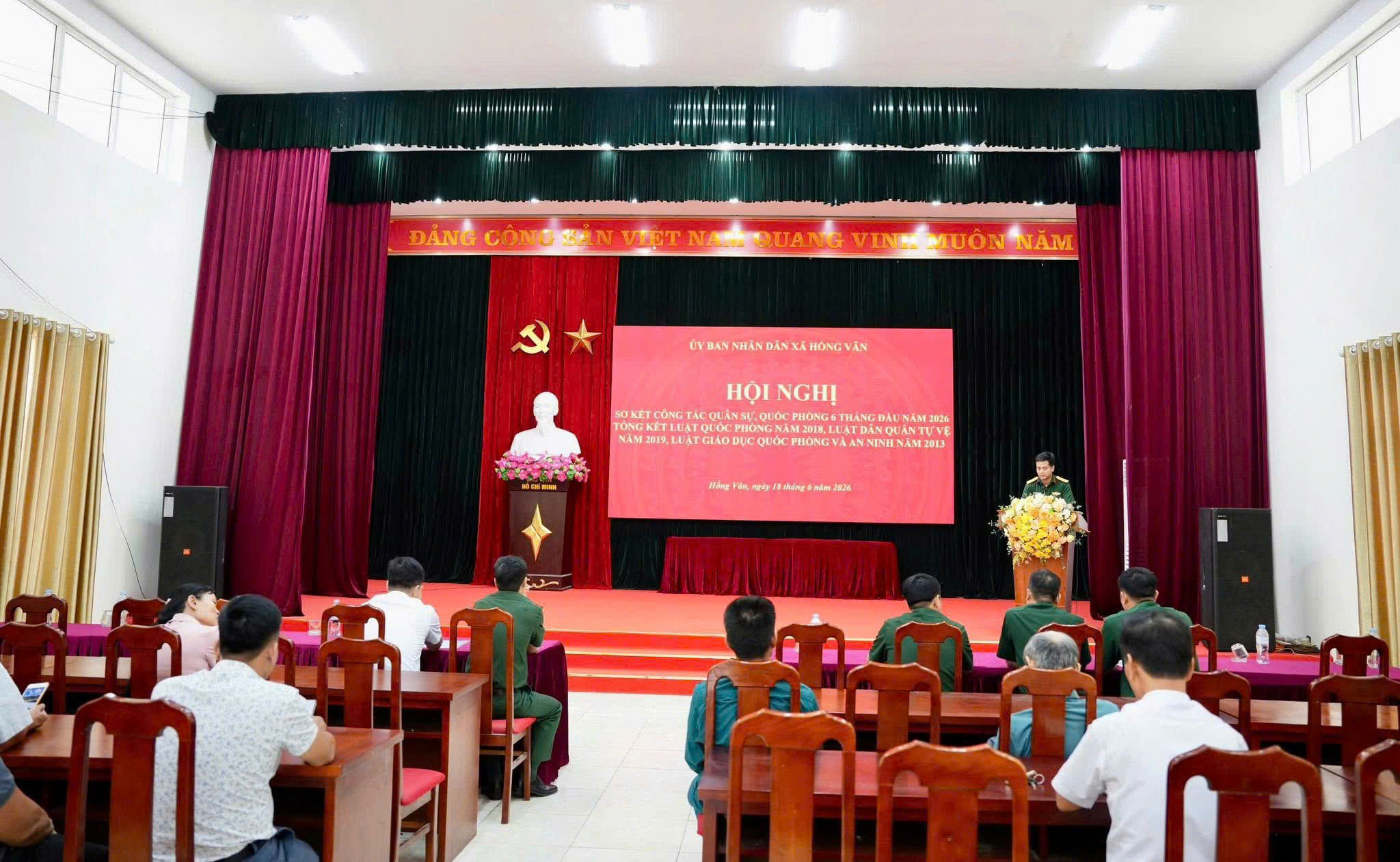 Nâng cao năng lực sẵn sàng chiến đấu, xã Hồng Vân quyết tâm hoàn thành toàn diện nhiệm vụ quốc phòng