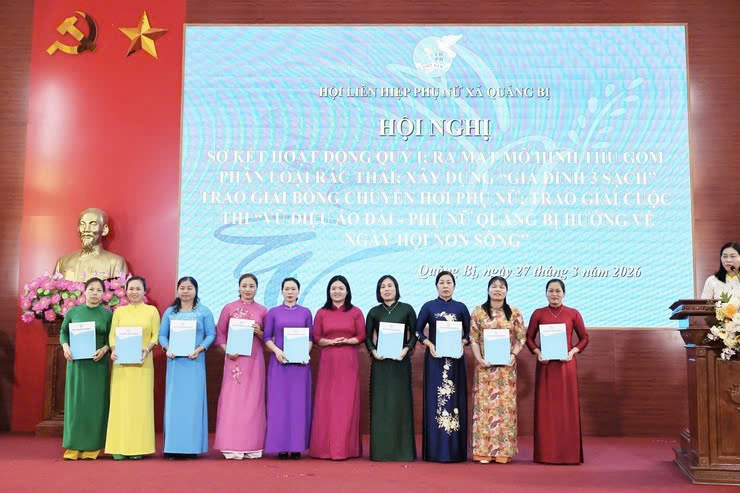 Xã Quảng Bị lan tỏa mô hình "Trạm rác văn minh", phát huy vai trò phụ nữ xây dựng môi trường xanh