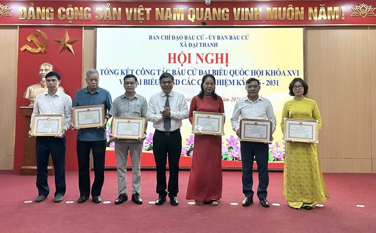 Xã Đại Thanh tổng kết thành công cuộc bầu cử, tạo nền tảng cho nhiệm kỳ chính quyền mới