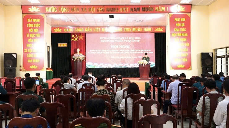 Xã Dân Hòa hoàn thành 100% chỉ tiêu tuyển quân năm 2026, nâng cao chất lượng tân binh sau sáp nhập