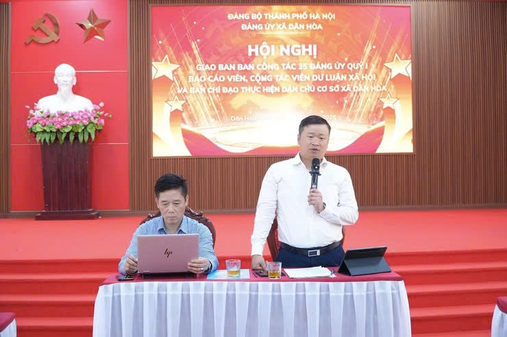 Đảng ủy xã Dân Hòa tăng cường nắm chắc dư luận xã hội, nâng cao hiệu quả công tác tuyên truyền trong thực hiện nhiệm vụ chính trị