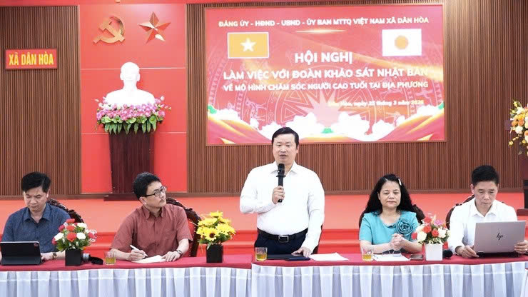 Xã Dân Hòa tăng cường hợp tác quốc tế, nghiên cứu mô hình chăm sóc người cao tuổi theo hướng bền vững