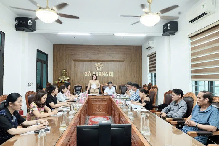 Xã Quảng Bị rà soát toàn diện công tác chuẩn bị Đại hội Hội Đông y và Hội Chữ thập đỏ nhiệm kỳ 2026-2031