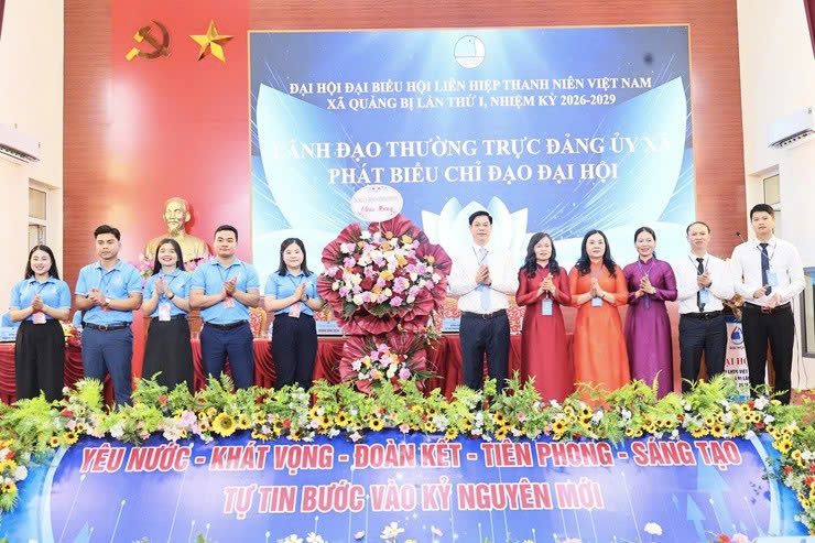 Xã Quảng Bị tổ chức thành công Đại hội Hội Liên hiệp Thanh niên Việt Nam xã lần thứ I, nhiệm kỳ 2026-2029