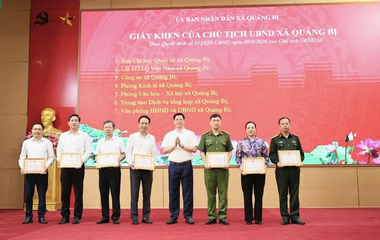 Xã Quảng Bị chủ động nâng cao năng lực ứng phó thiên tai, siết chặt phương án bảo vệ an toàn trong mùa mưa bão