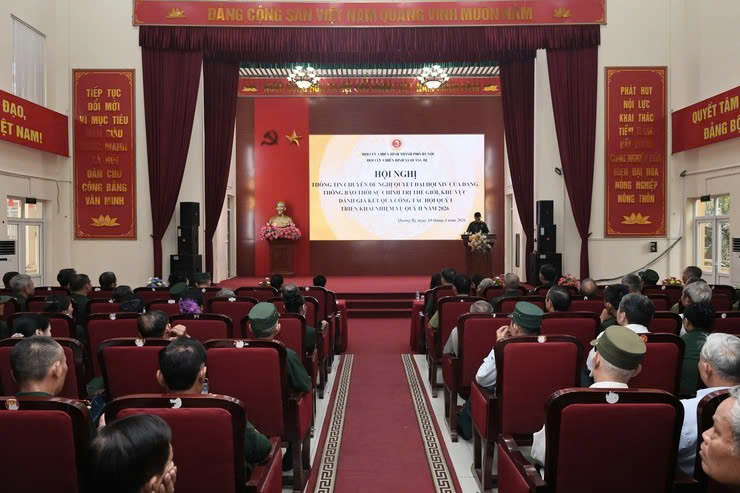 Xã Quảng Bị: Hội Cựu chiến binh quán triệt tư duy chiến lược từ Nghị quyết Đại hội XIV của Đảng, phát huy vai trò nòng cốt ở cơ sở