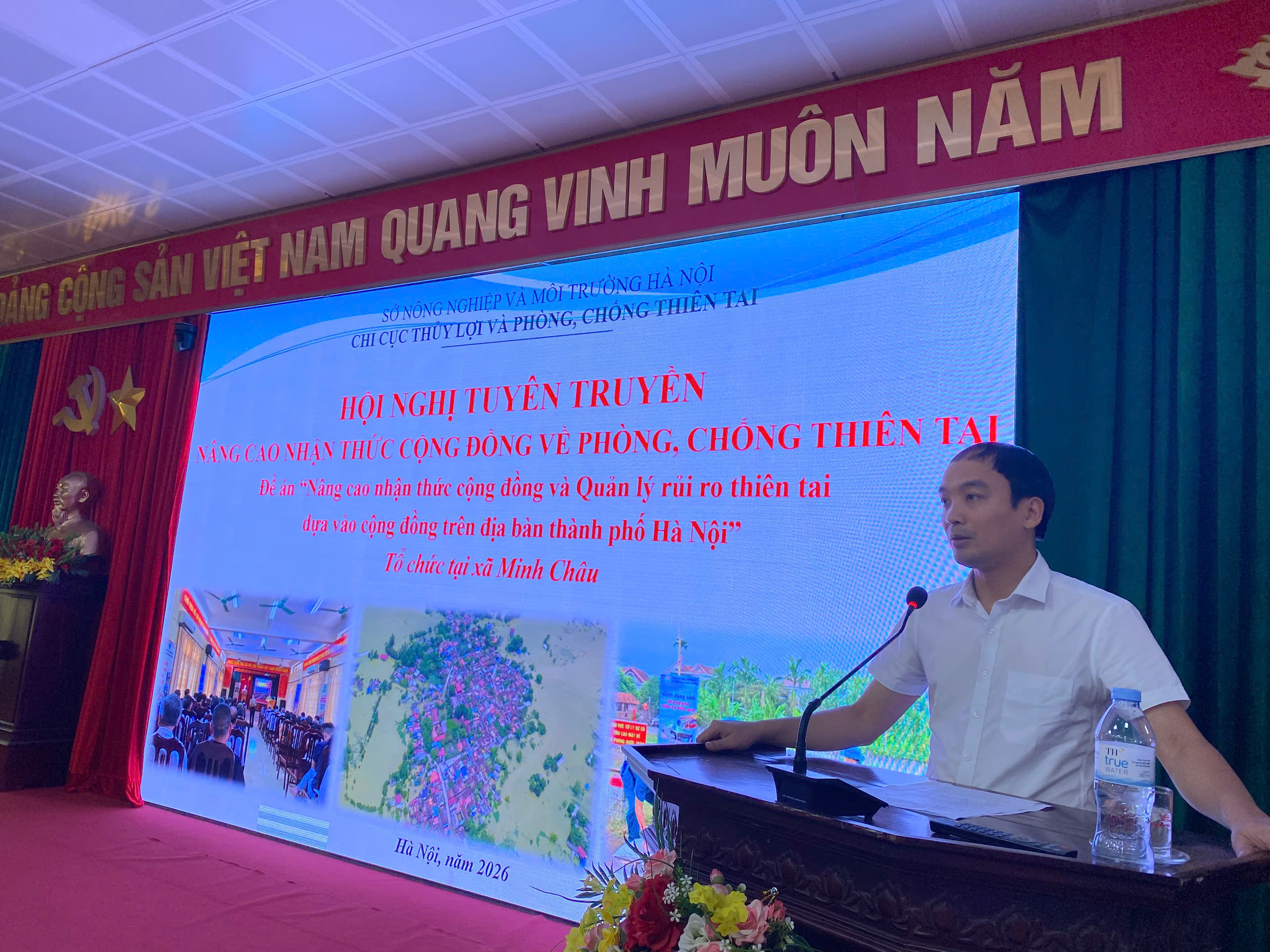 Xã Minh Châu nâng cao năng lực ứng phó thiên tai từ cơ sở, chủ động bảo vệ cộng đồng trước mùa mưa lũ