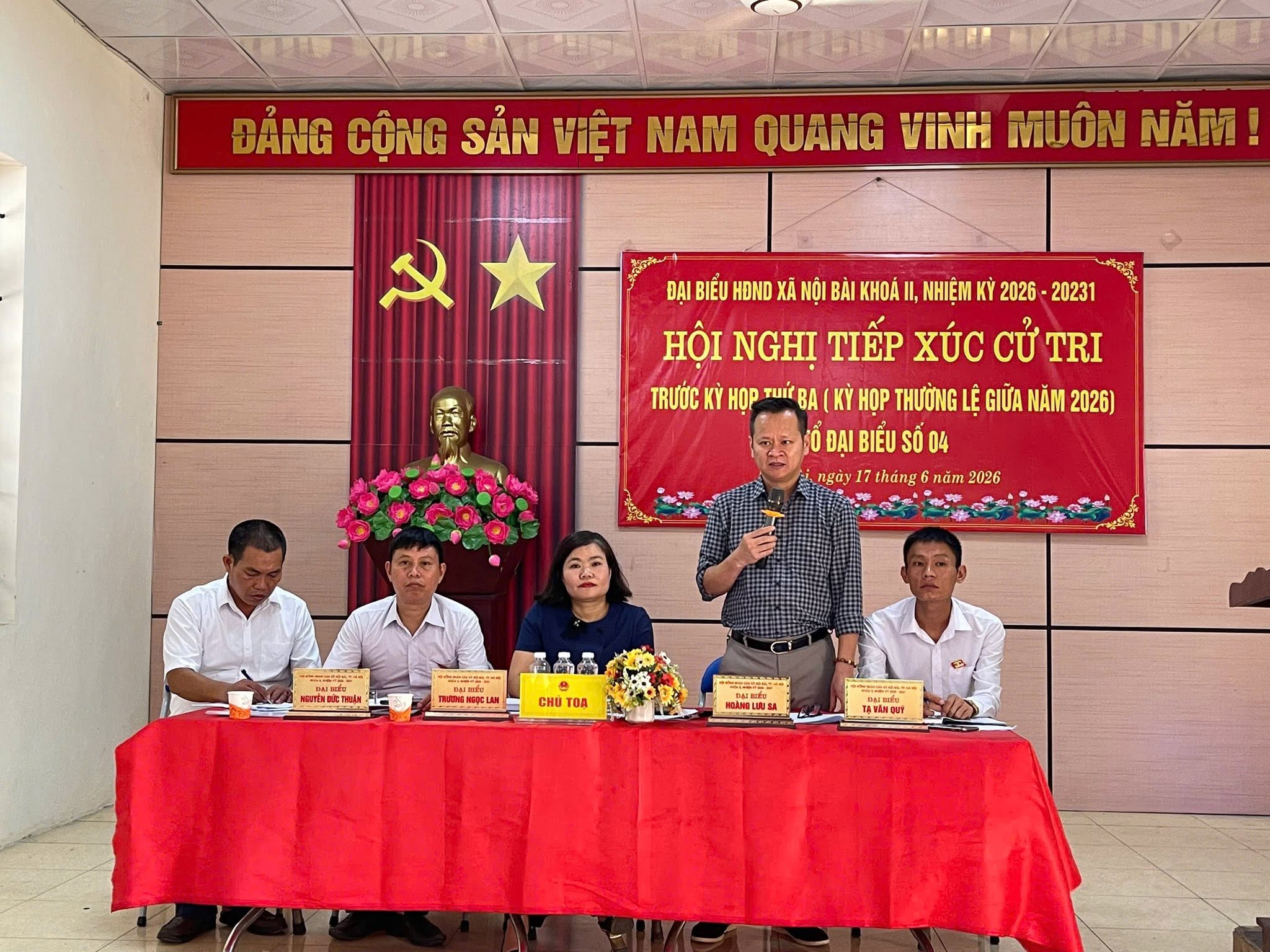 HĐND xã Nội Bài tăng cường đối thoại, lắng nghe kiến nghị cử tri trước kỳ họp giữa năm 2026