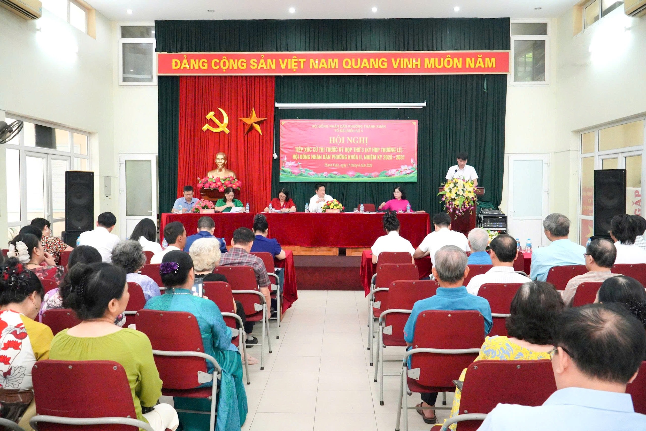 Cử tri phường Thanh Xuân kiến nghị nhiều vấn đề dân sinh trước kỳ họp thường lệ giữa năm 2026
