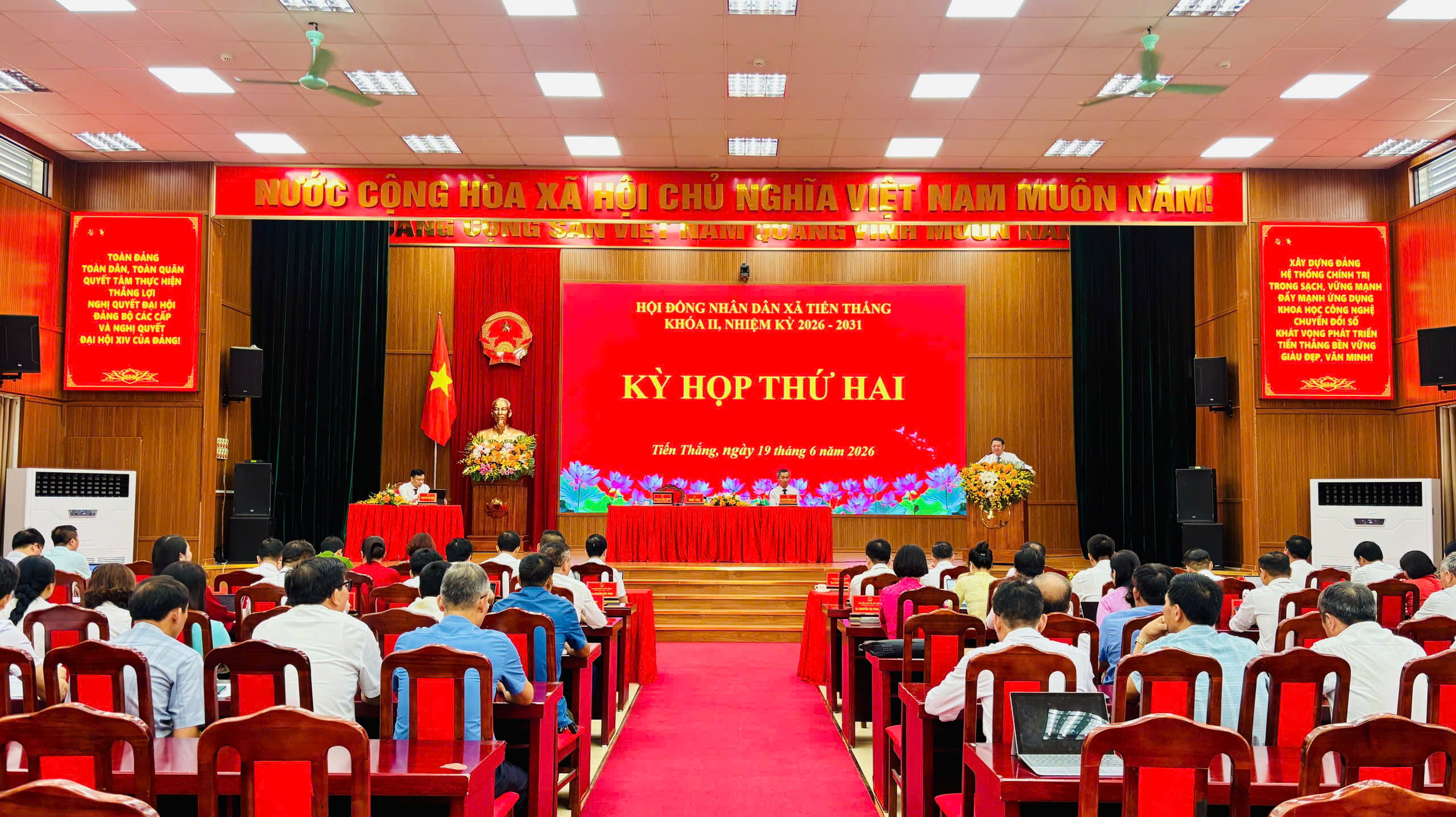 HĐND xã Tiến Thắng tổ chức kỳ họp thứ hai giữa năm 2026: Phát huy vai trò quyết nghị, tạo động lực hoàn thành các nhiệm vụ chính trị địa phương