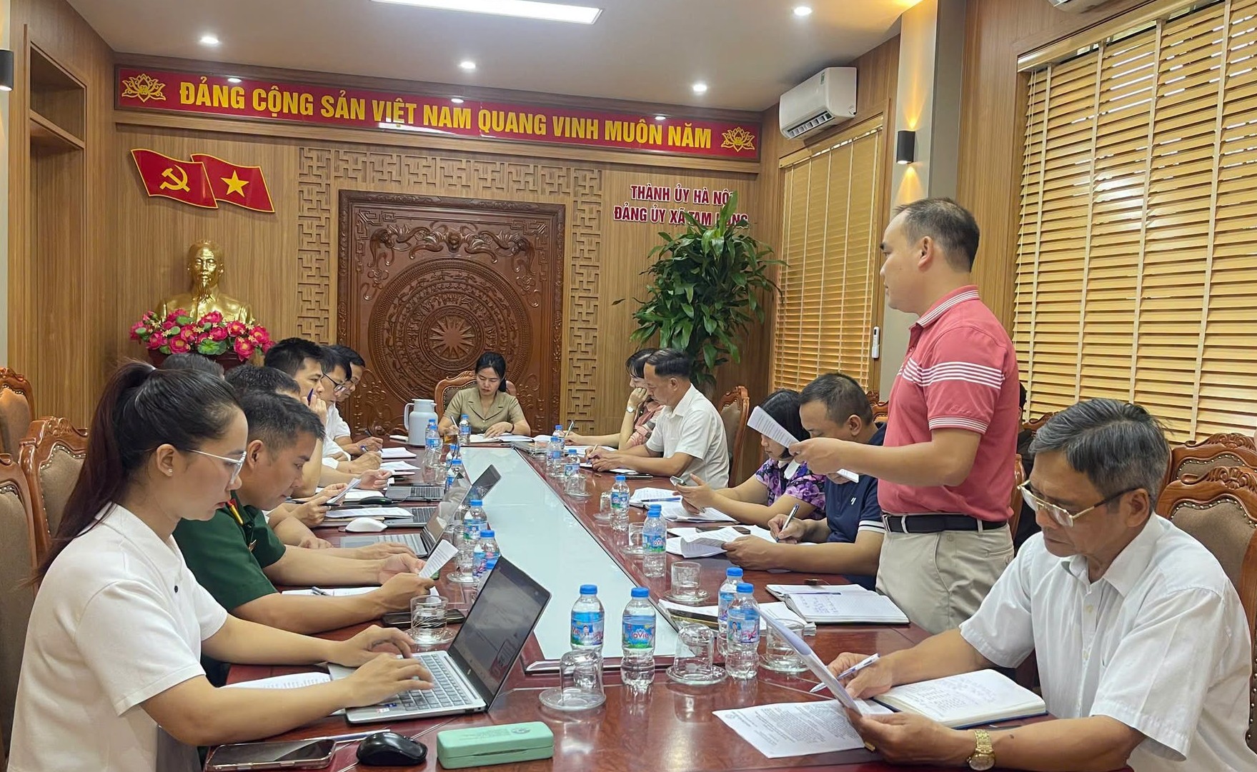 Xã Tam Hưng sơ kết 6 tháng đầu năm công tác tuyên truyền, vận động nhân dân thực hiện các dự án trọng điểm trên địa bàn