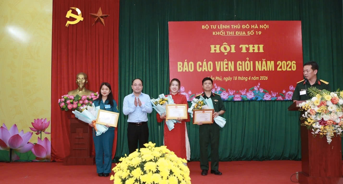 Khối Thi đua số 19 tổ chức thành công Hội thi Báo cáo viên giỏi năm 2026