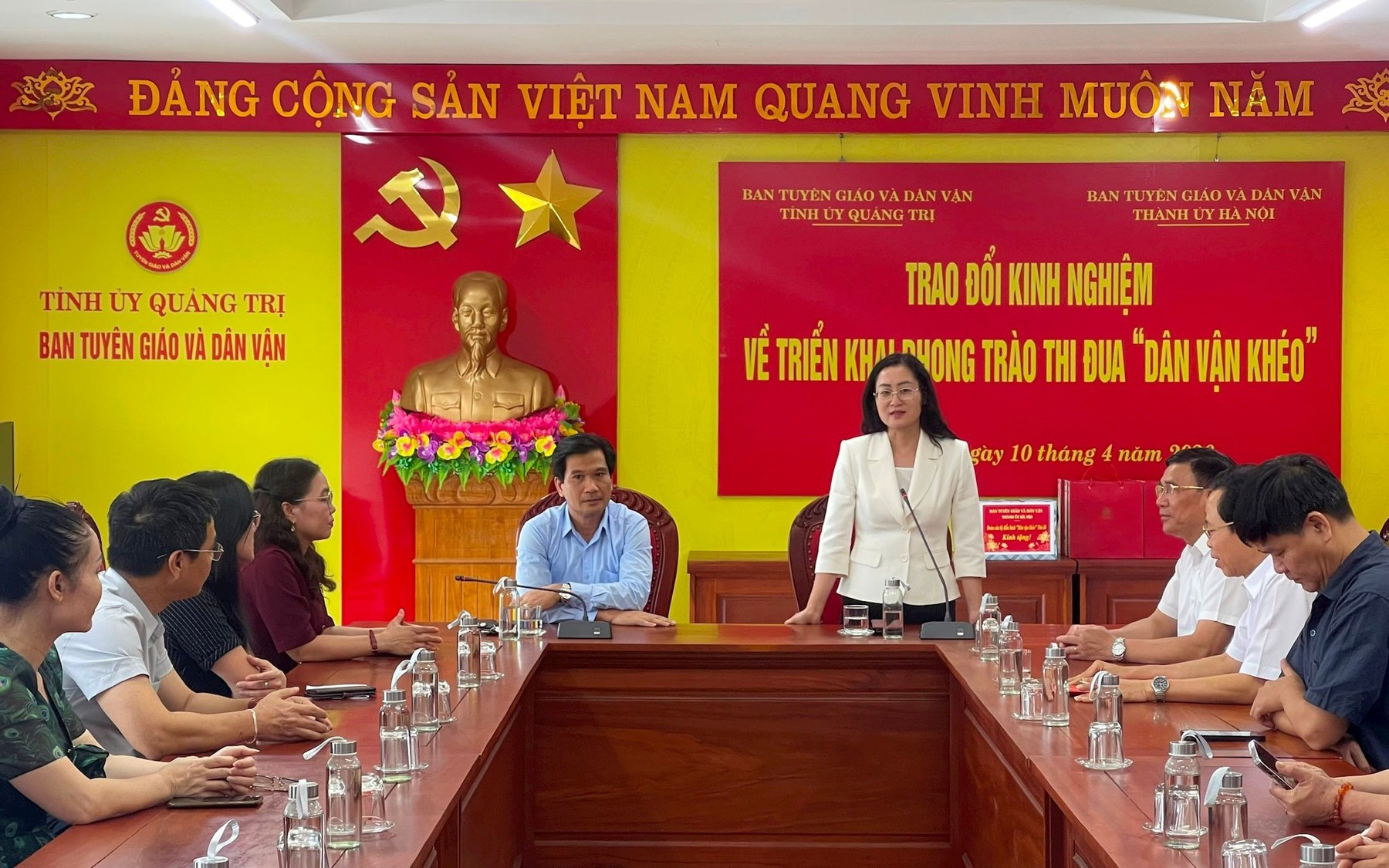 Thành phố Hà Nội và tỉnh Quảng Trị trao đổi kinh nghiệm, lan tỏa mô hình “Dân vận khéo” trong giai đoạn mới