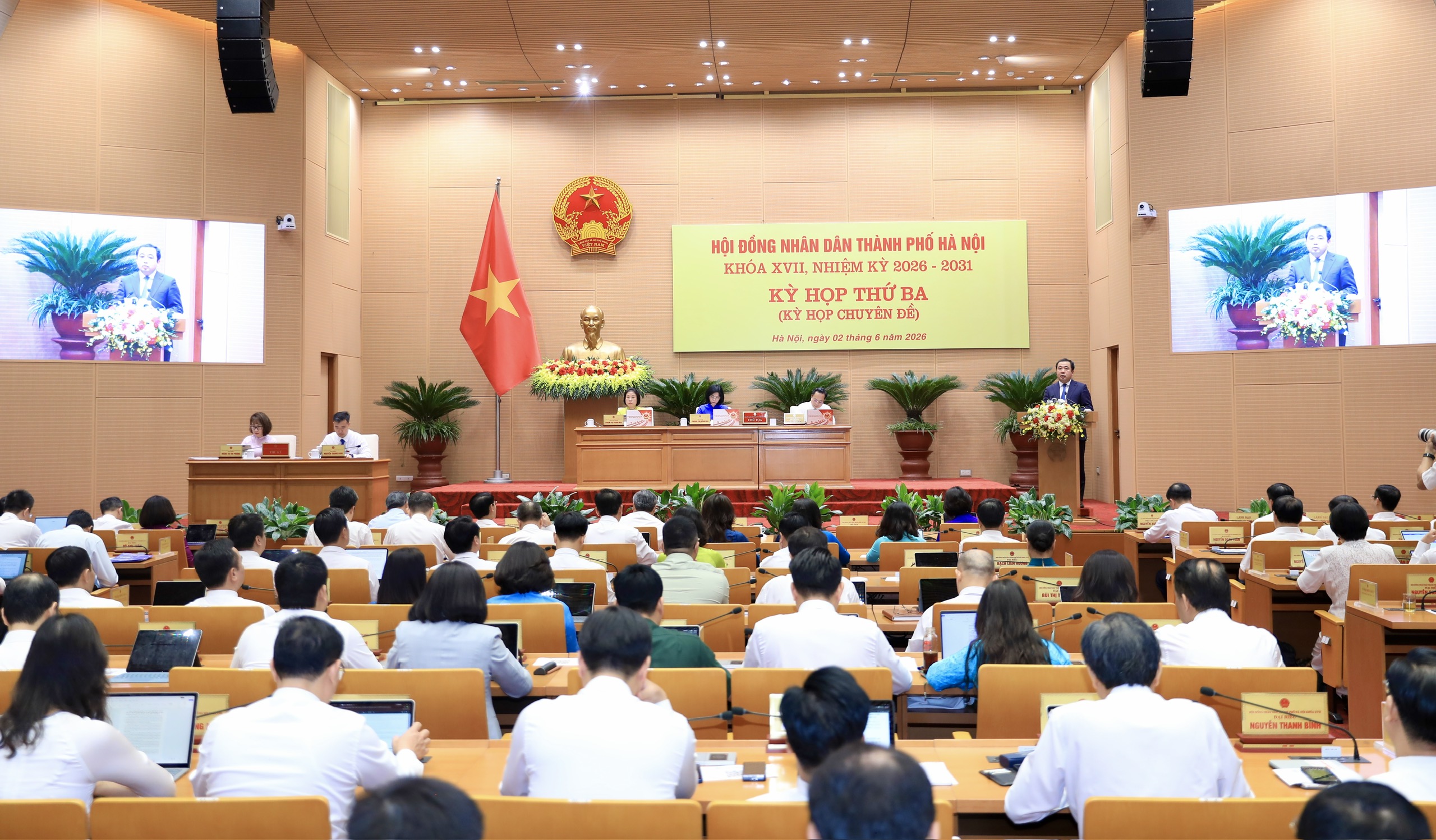 Kỳ họp thứ ba HĐND thành phố Hà Nội khóa XVII xem xét nhiều nội dung quan trọng