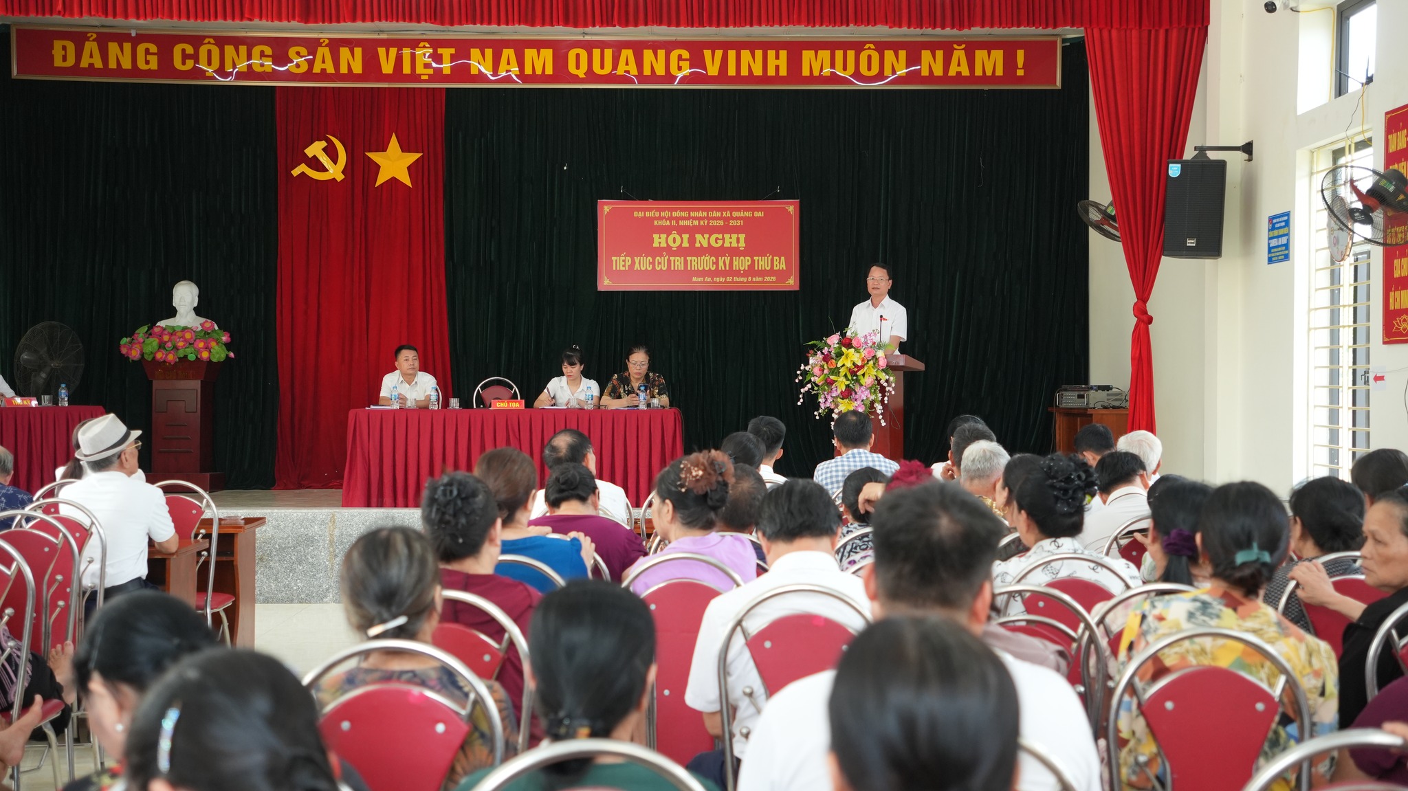 HĐND xã Quảng Oai lắng nghe tâm tư cử tri, chuẩn bị nội dung Kỳ họp thứ Ba khóa II