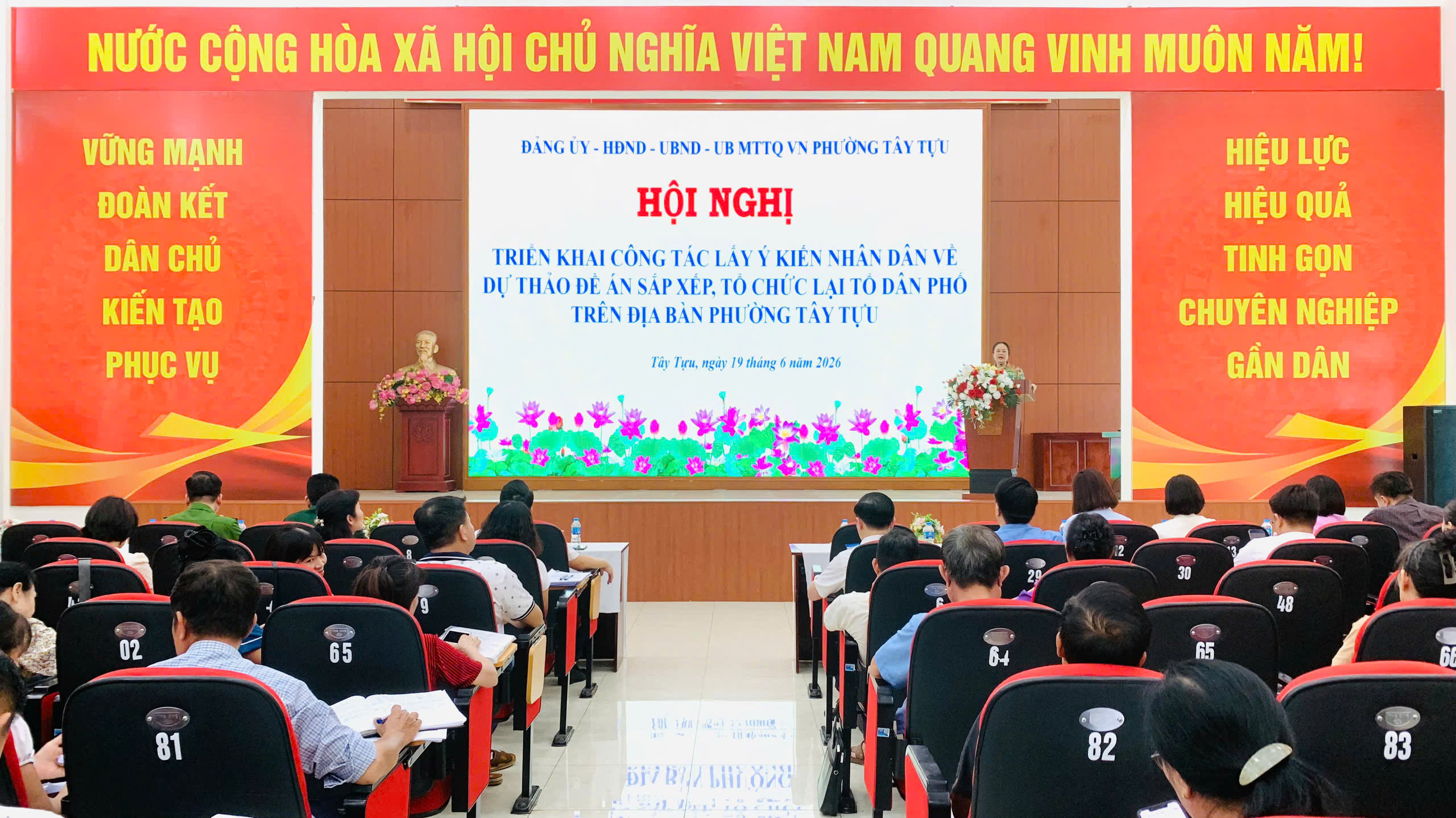 Phường Tây Tựu triển khai lấy ý kiến cử tri về phương án sắp xếp tổ dân phố, hướng tới nâng cao hiệu quả quản lý ở cơ sở