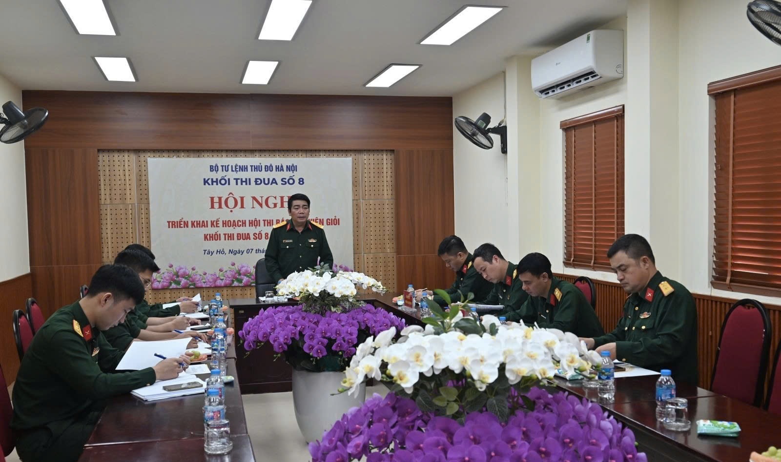 Khối thi đua số 8 Bộ Tư lệnh Thủ đô Hà Nội thống nhất kế hoạch tổ chức Hội thi Báo cáo viên giỏi năm 2026
