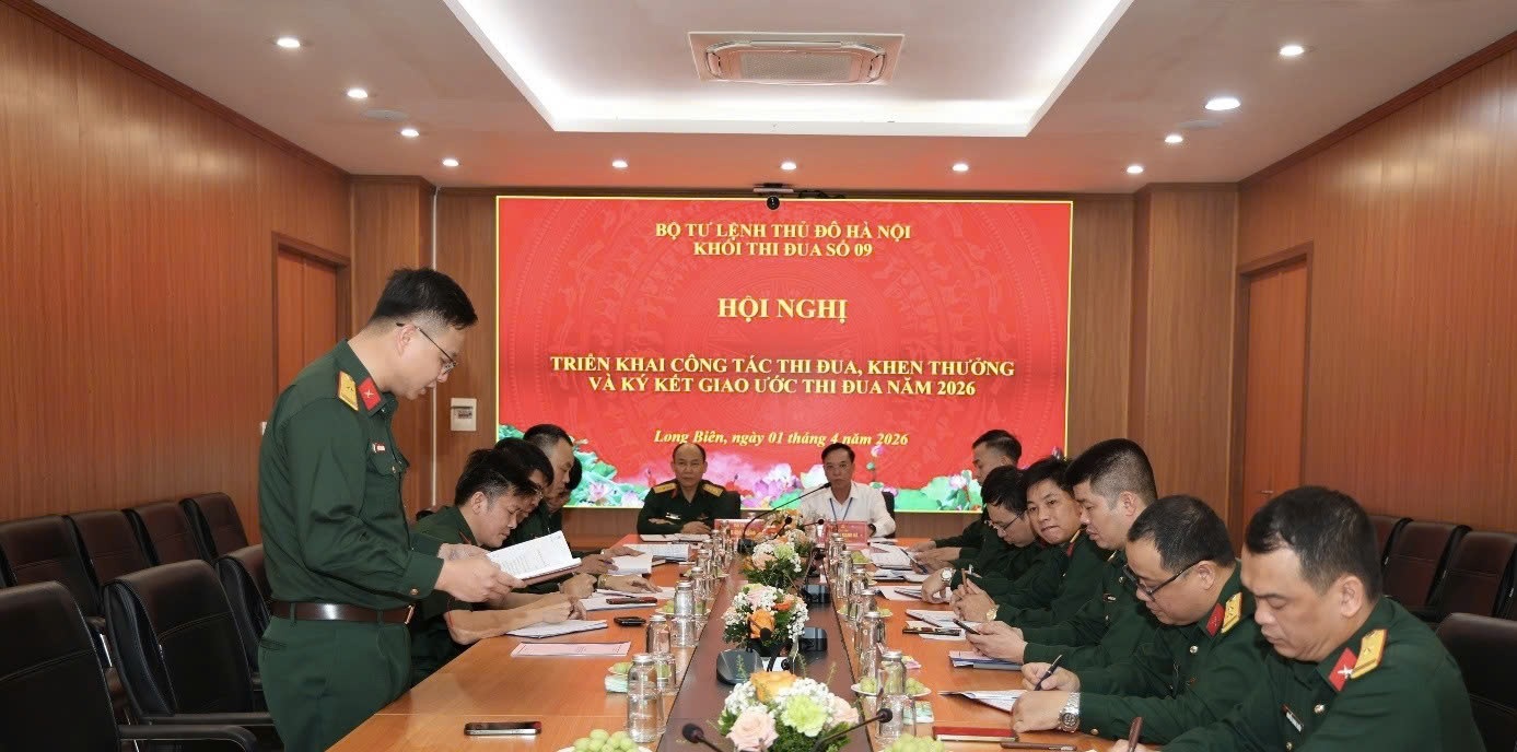 Khối Thi đua số 9 ký kết giao ước thi đua, quyết tâm hoàn thành thắng lợi nhiệm vụ quốc phòng năm 2026