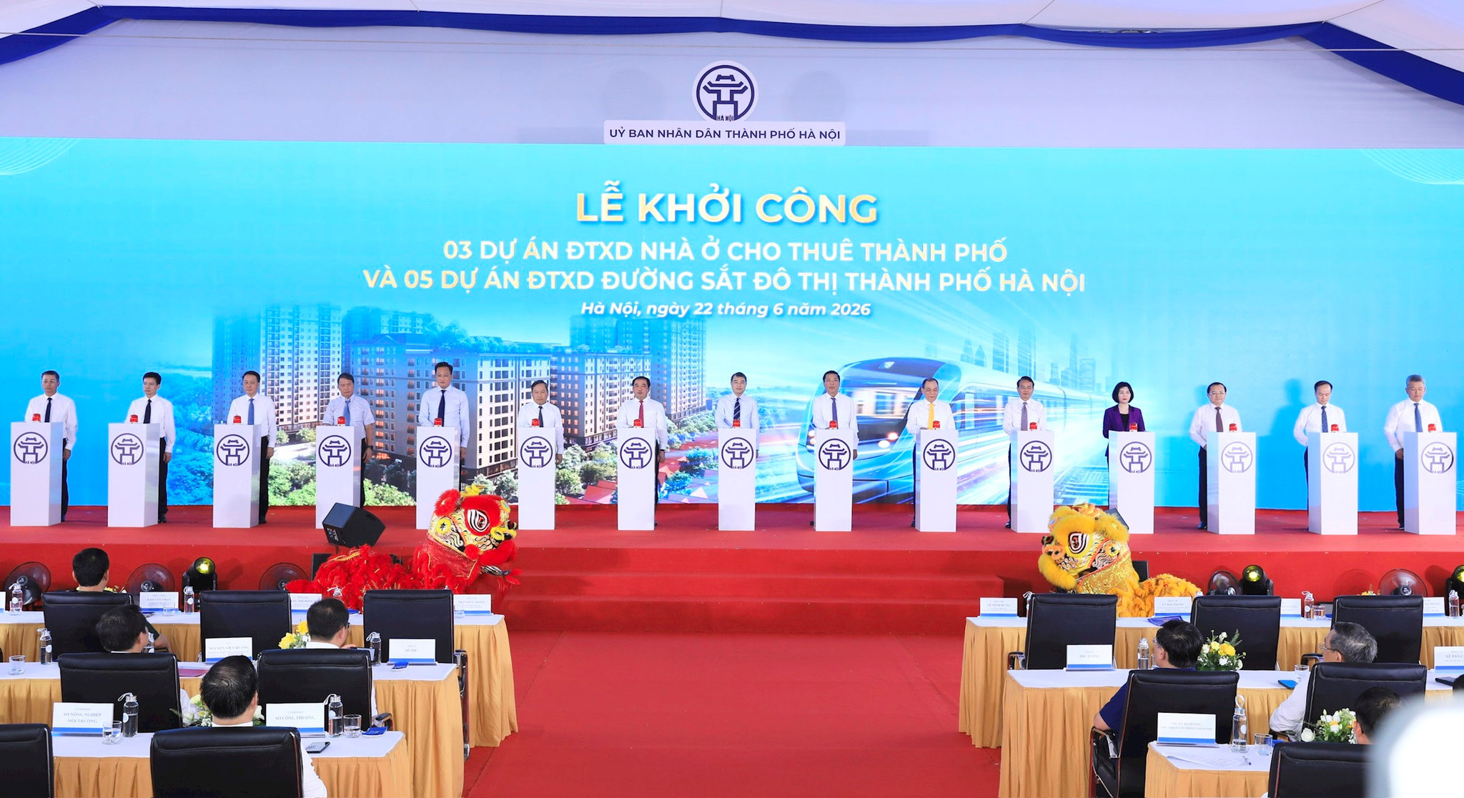 Hà Nội đồng loạt khởi công 5 tuyến metro và 3 dự án nhà ở cho thuê, tạo động lực phát triển đô thị mới